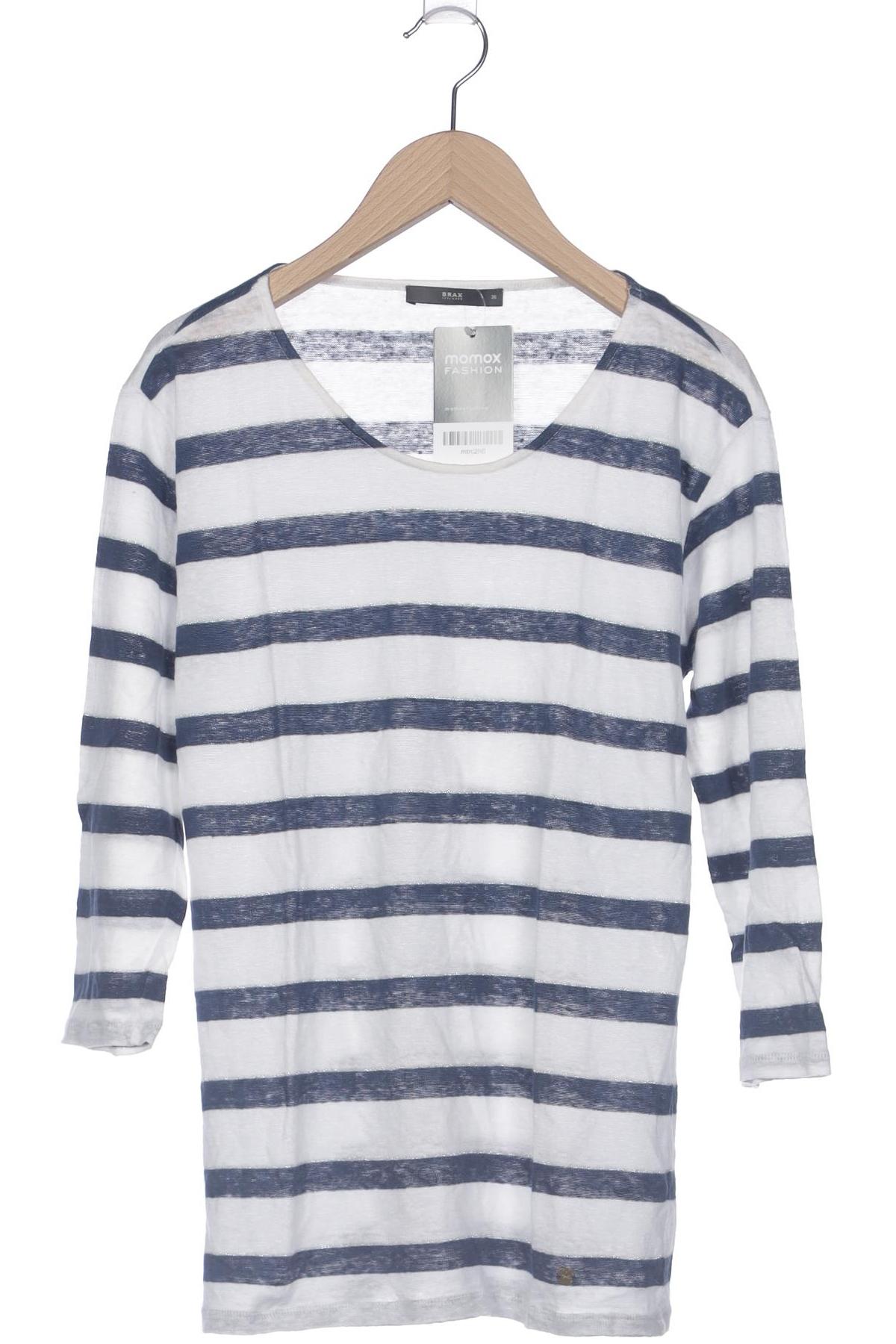 

Brax Damen Langarmshirt, weiß, Gr. 36