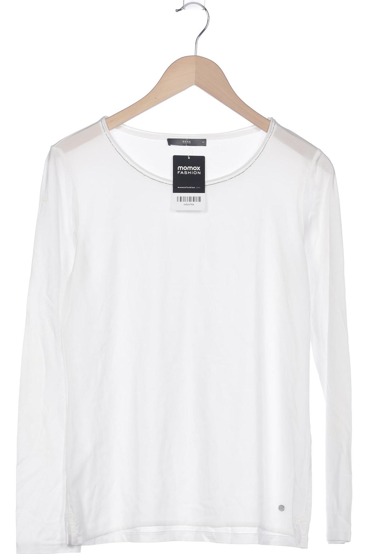

Brax Damen Langarmshirt, weiß, Gr. 40