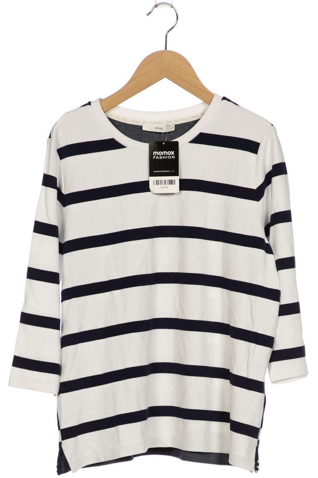 

Brax Damen Langarmshirt, weiß, Gr. 40