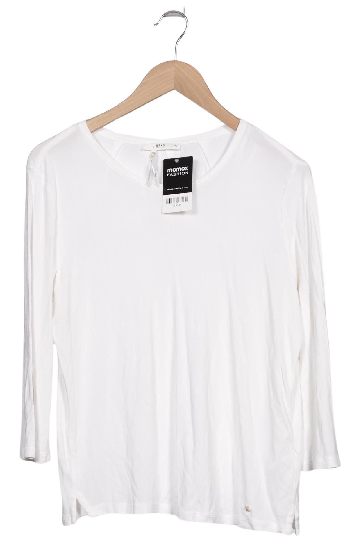 

Brax Damen Langarmshirt, weiß, Gr. 40