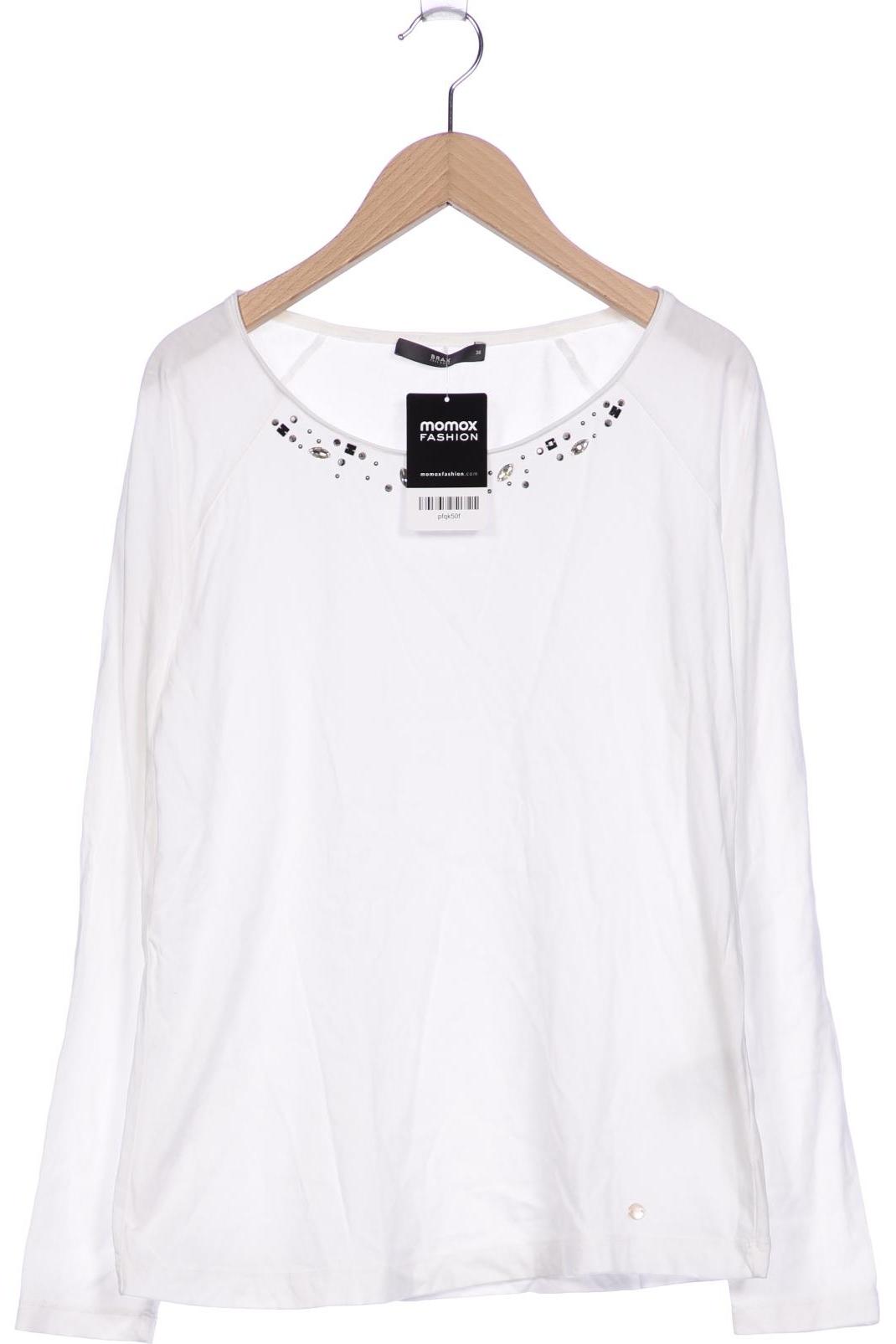 

Brax Damen Langarmshirt, weiß, Gr. 38
