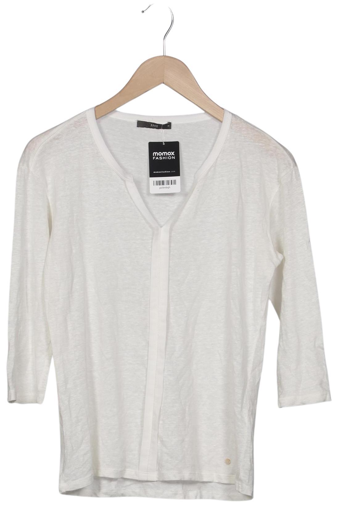 

Brax Damen Langarmshirt, weiß, Gr. 36