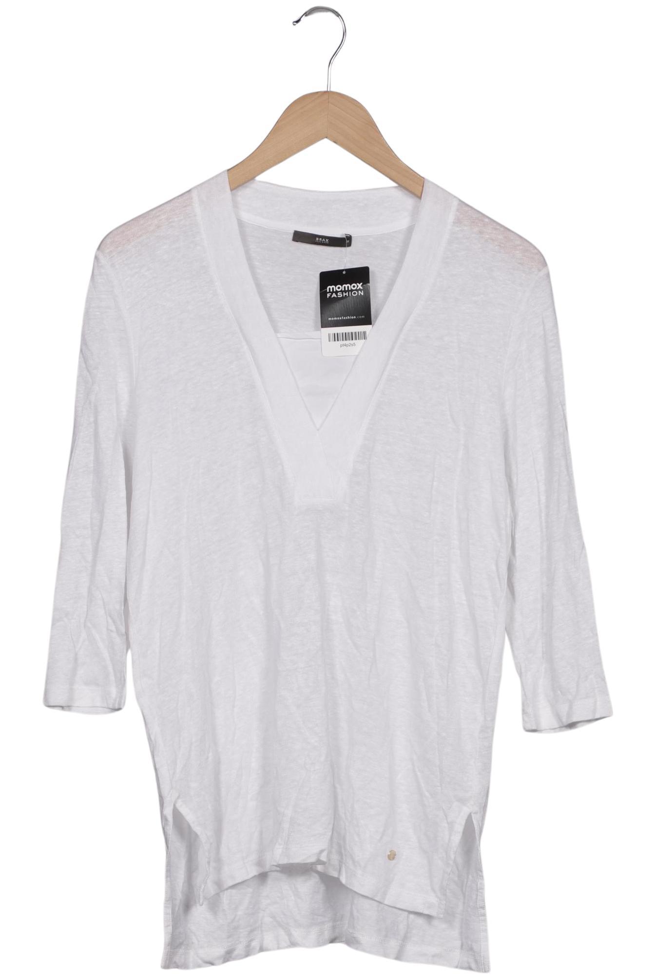 

Brax Damen Langarmshirt, weiß, Gr. 38