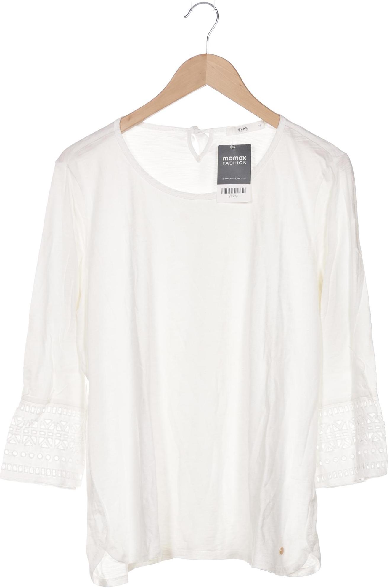 

Brax Damen Langarmshirt, weiß, Gr. 46