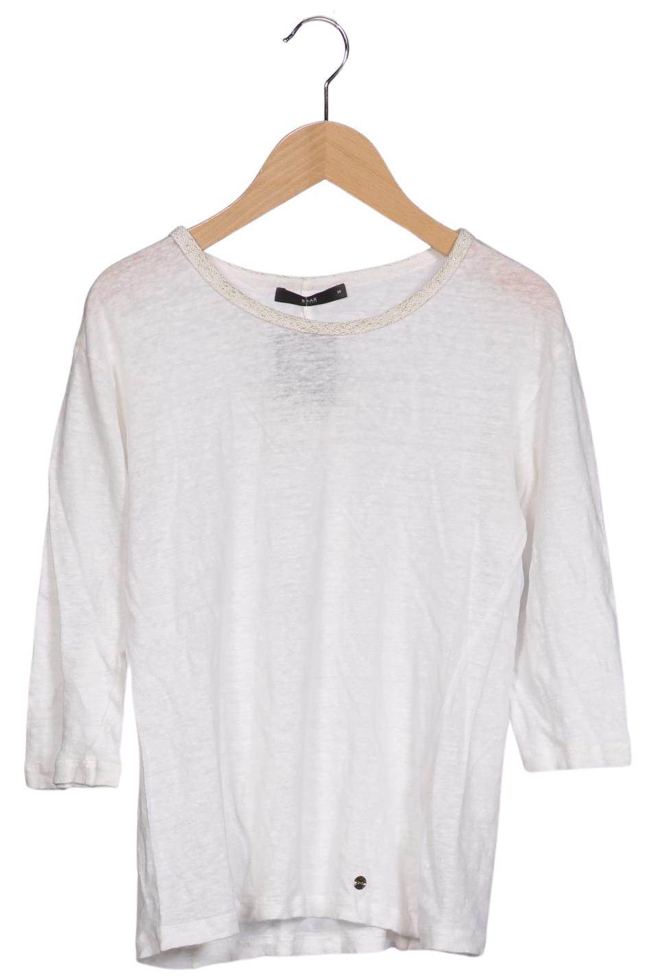 

Brax Damen Langarmshirt, weiß, Gr. 38