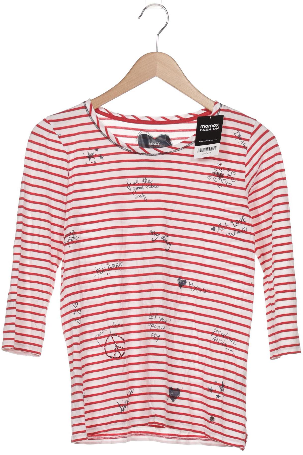 

Brax Damen Langarmshirt, weiß, Gr. 38