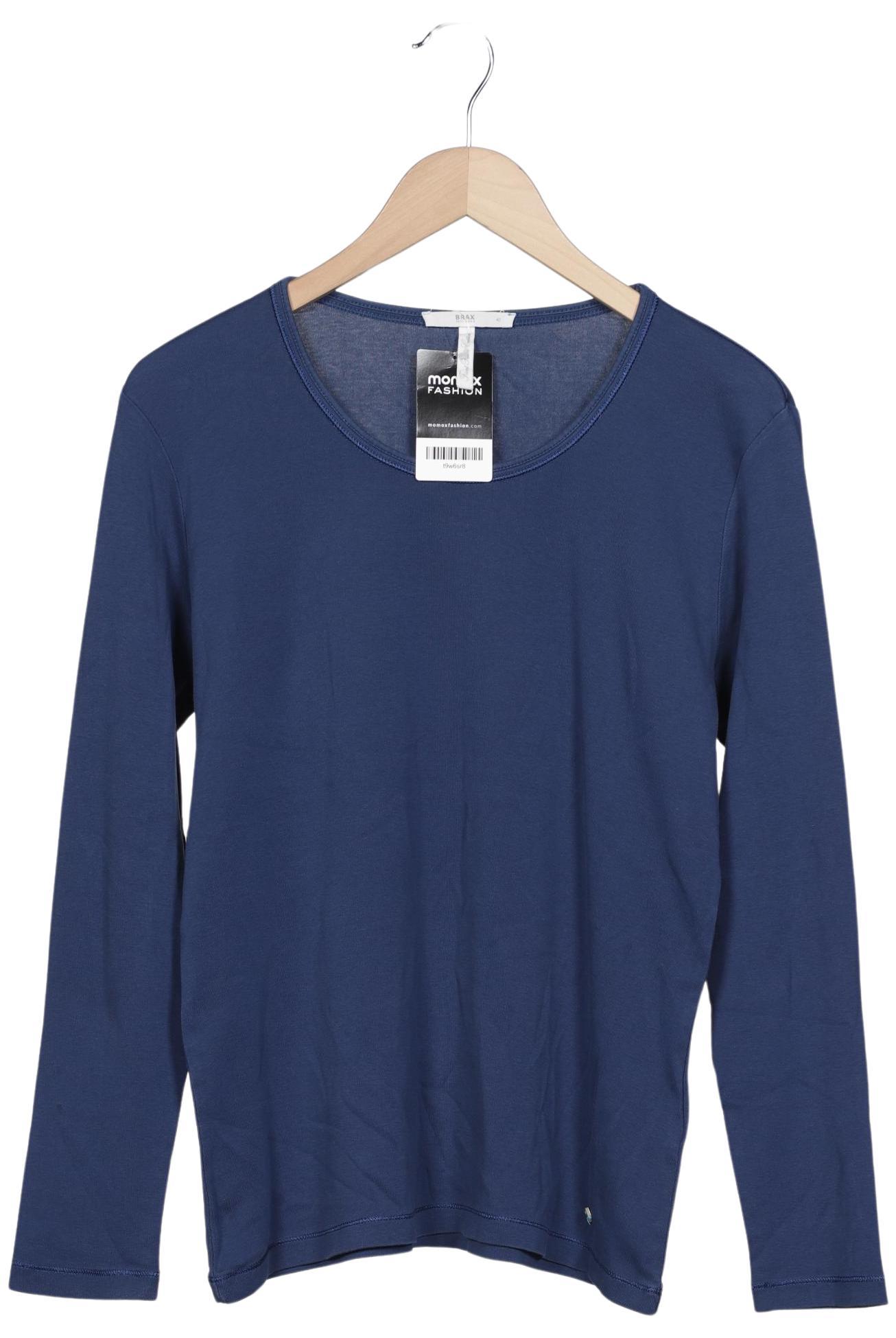 

Brax Damen Langarmshirt, blau, Gr. 42