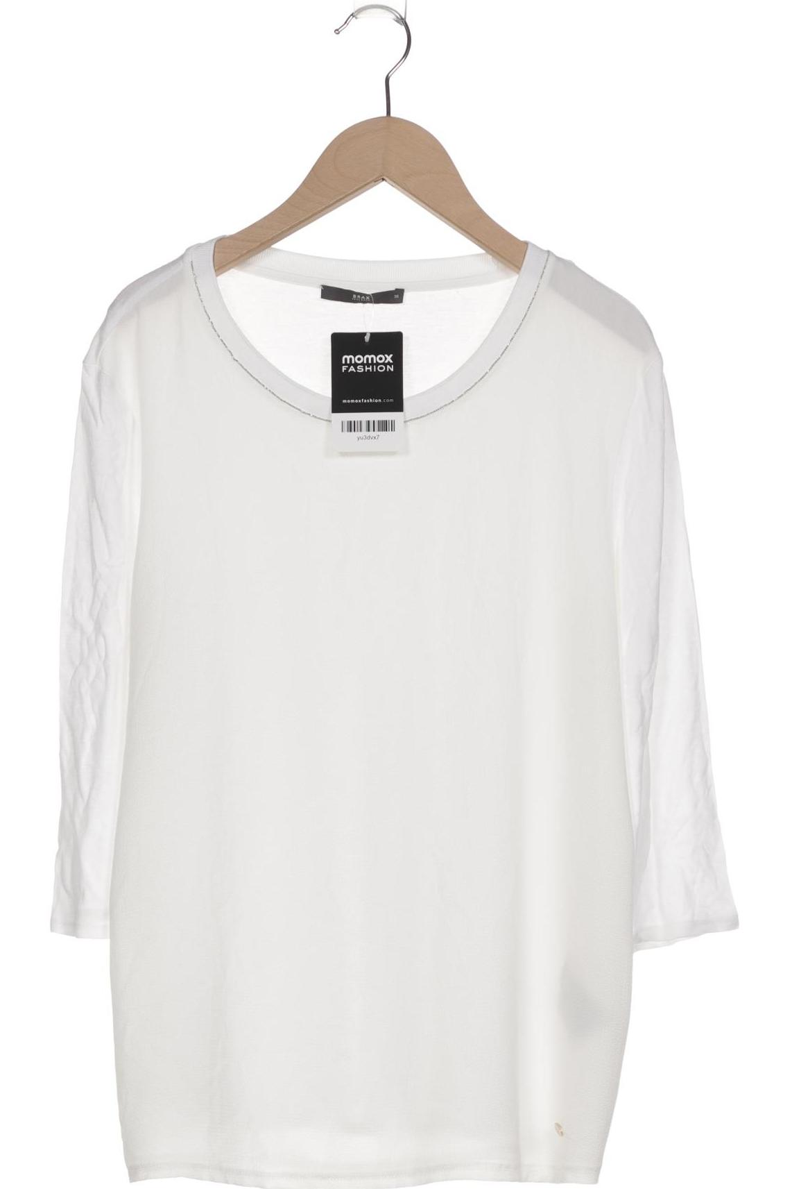 

Brax Damen Langarmshirt, weiß, Gr. 38