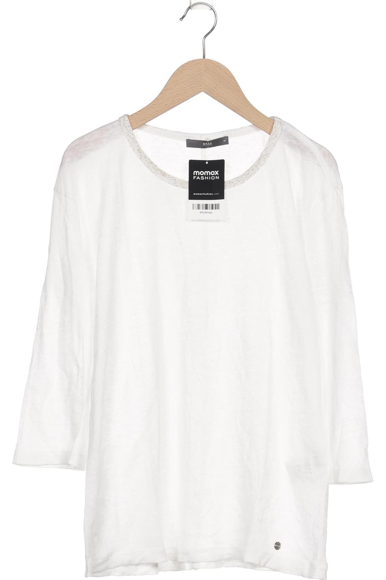 

Brax Damen Langarmshirt, weiß, Gr. 40