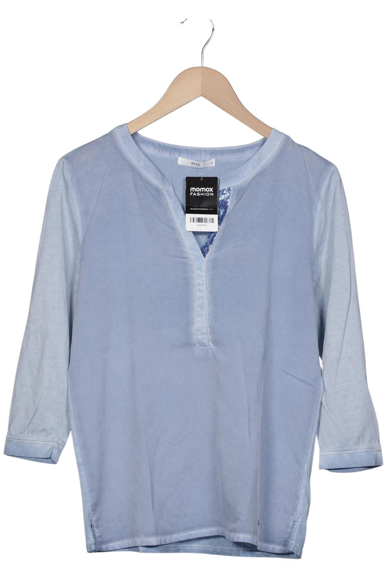 

Brax Damen Langarmshirt, blau, Gr. 38