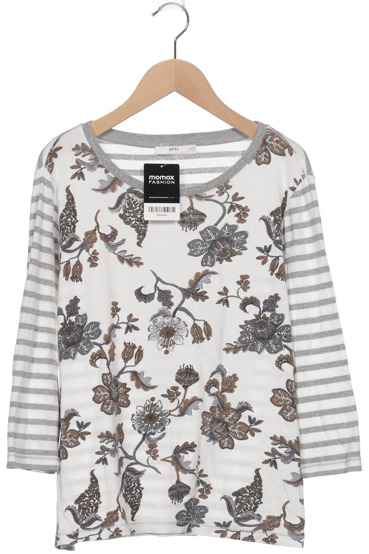 

Brax Damen Langarmshirt, weiß, Gr. 38
