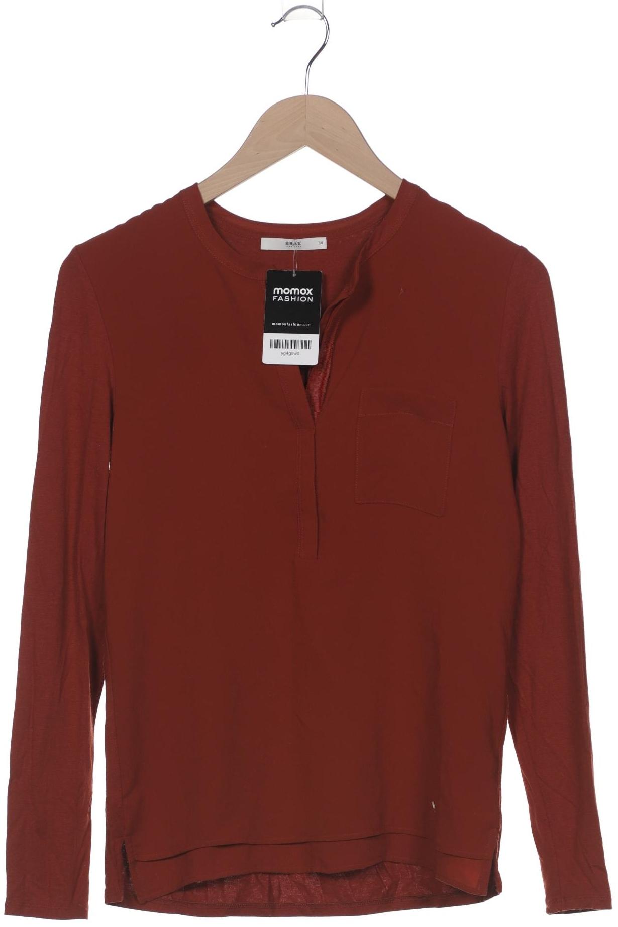

Brax Damen Langarmshirt, braun, Gr. 34