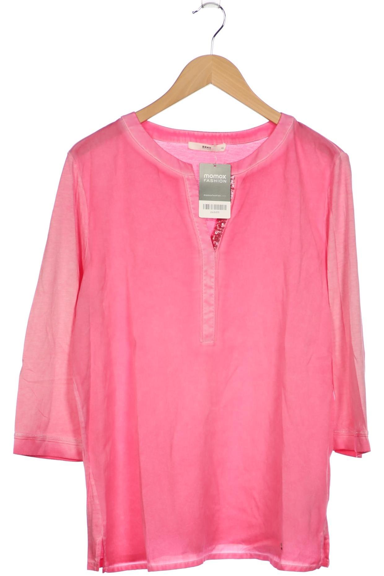 

Brax Damen Langarmshirt, pink, Gr. 42