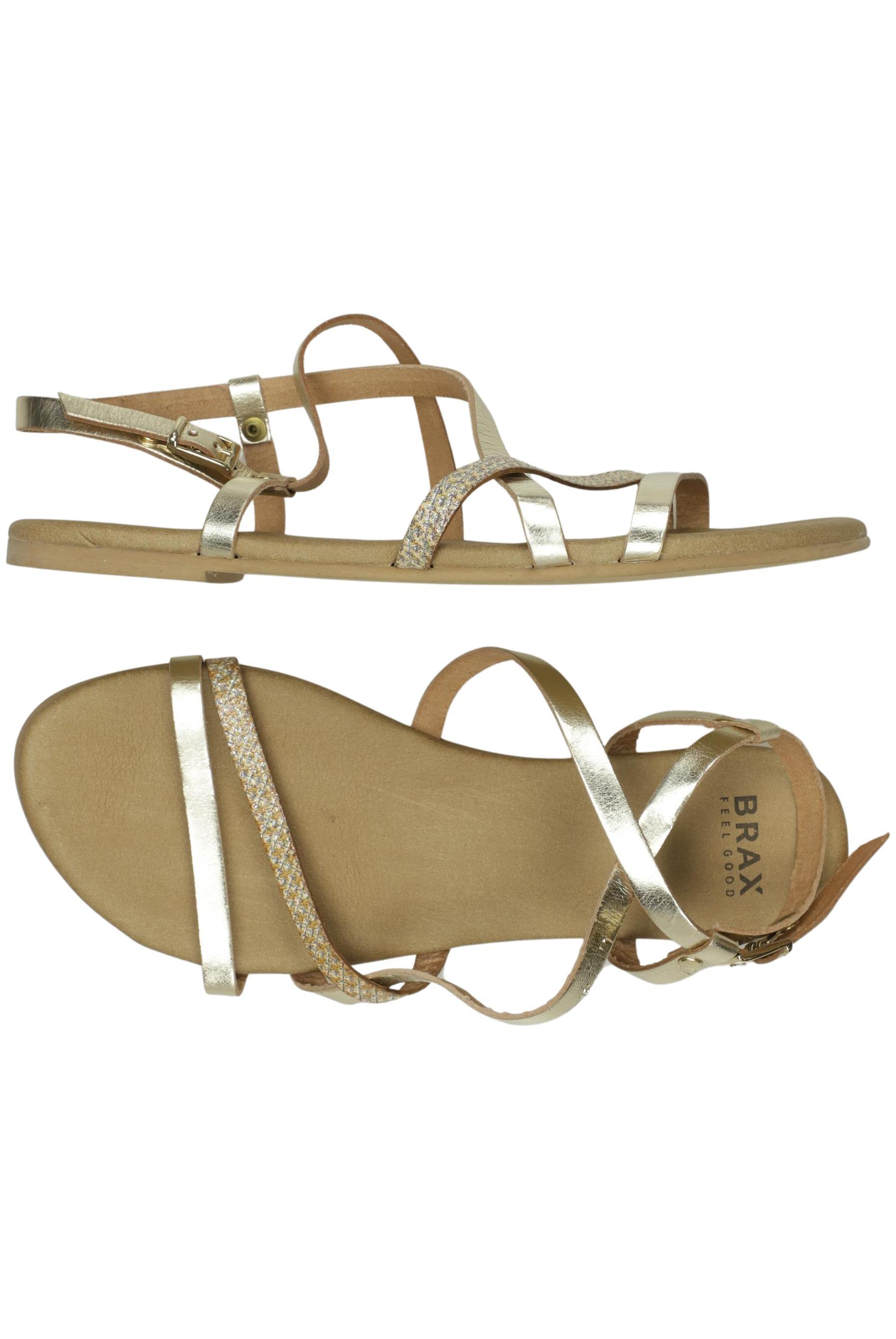 

Brax Damen Sandale, gold, Gr. 38
