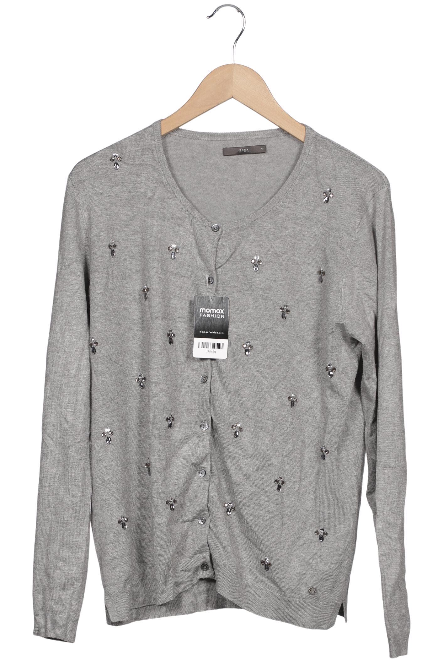 

Brax Damen Strickjacke, grau, Gr. 42