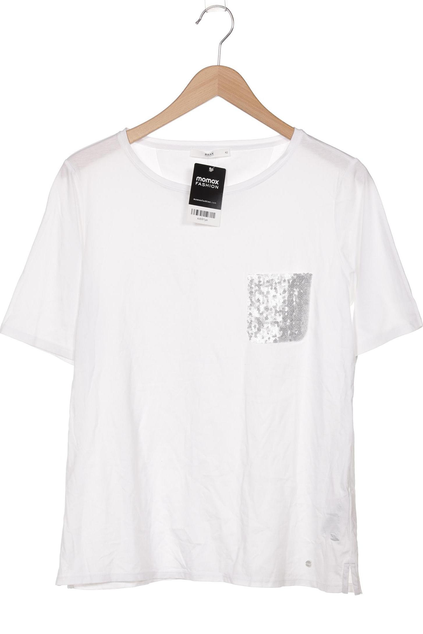 

Brax Damen T-Shirt, weiß, Gr. 42