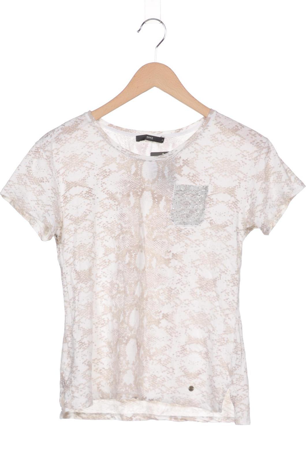 

Brax Damen T-Shirt, weiß, Gr. 36
