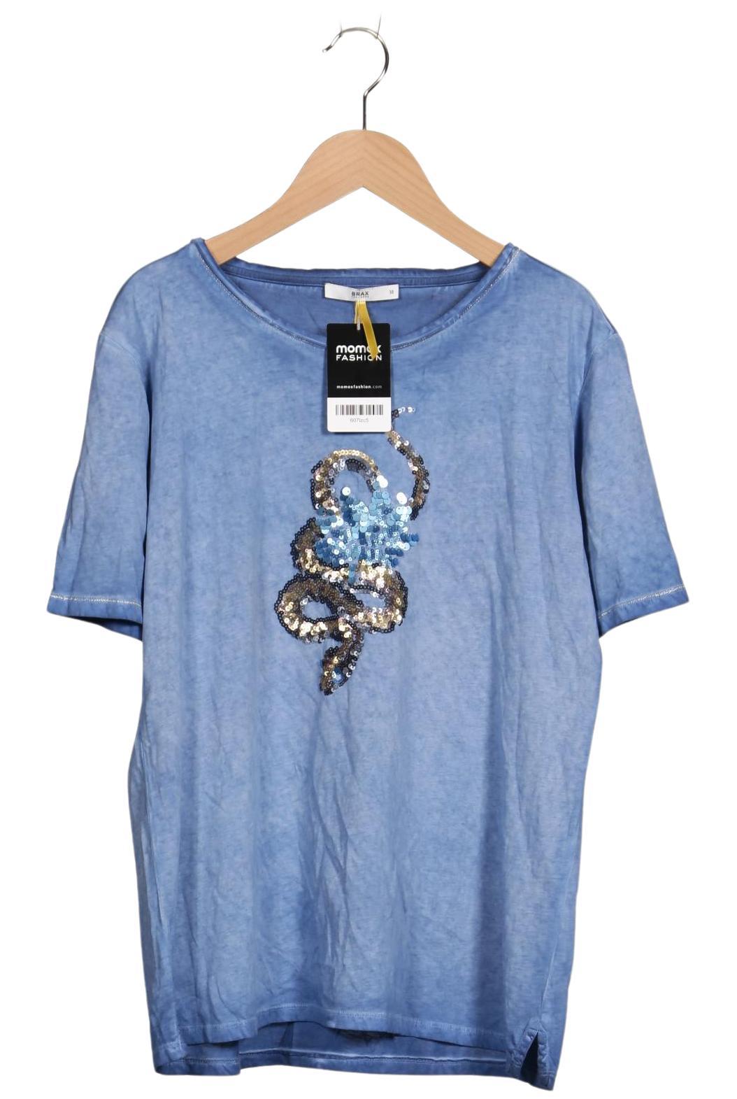 

Brax Damen T-Shirt, blau, Gr. 38