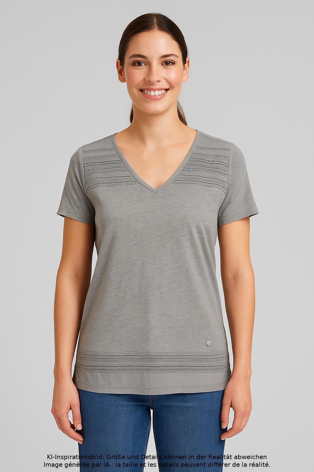 

Brax Damen T-Shirt, grau, Gr. 40