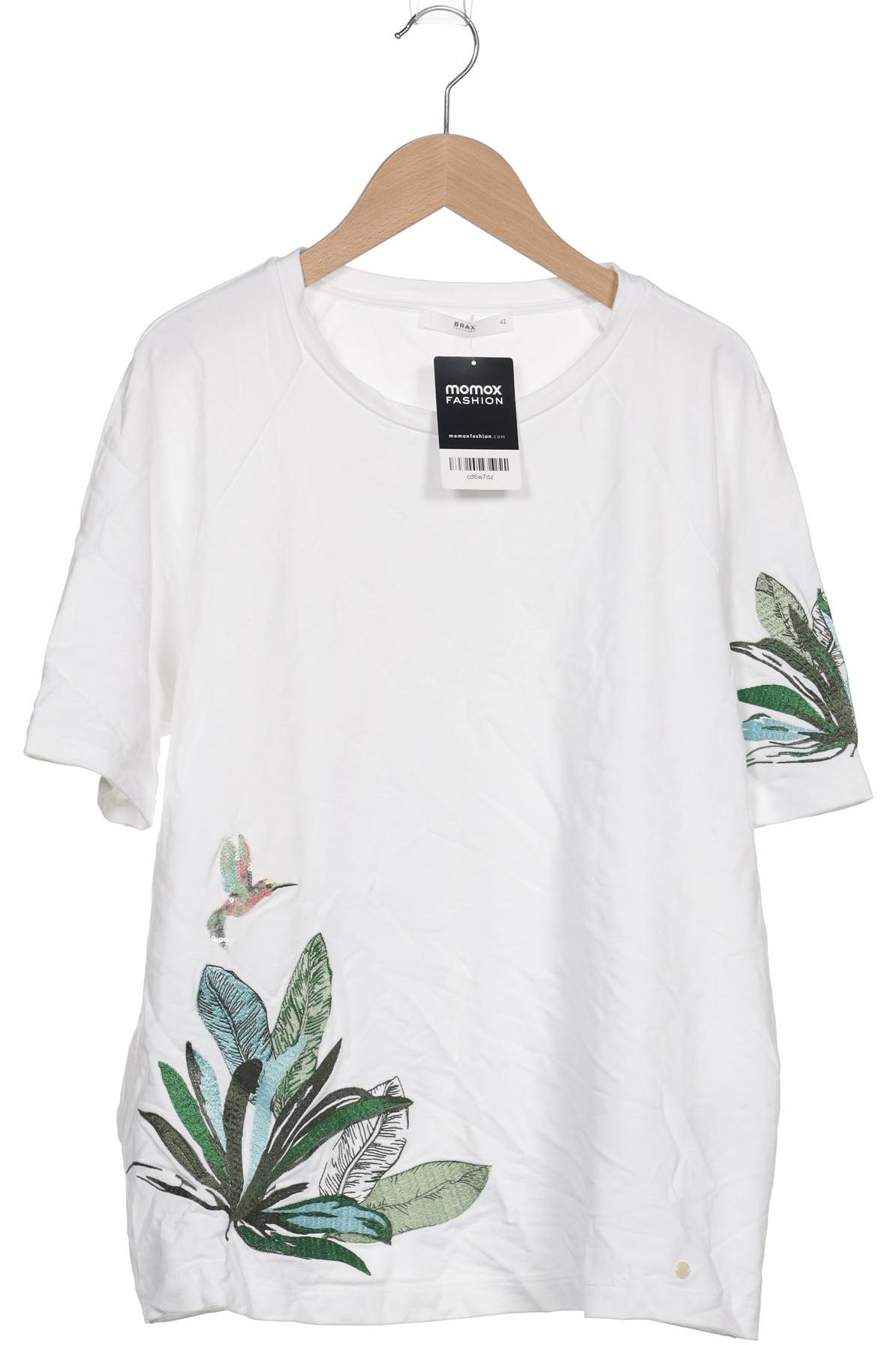 

Brax Damen T-Shirt, weiß, Gr. 42