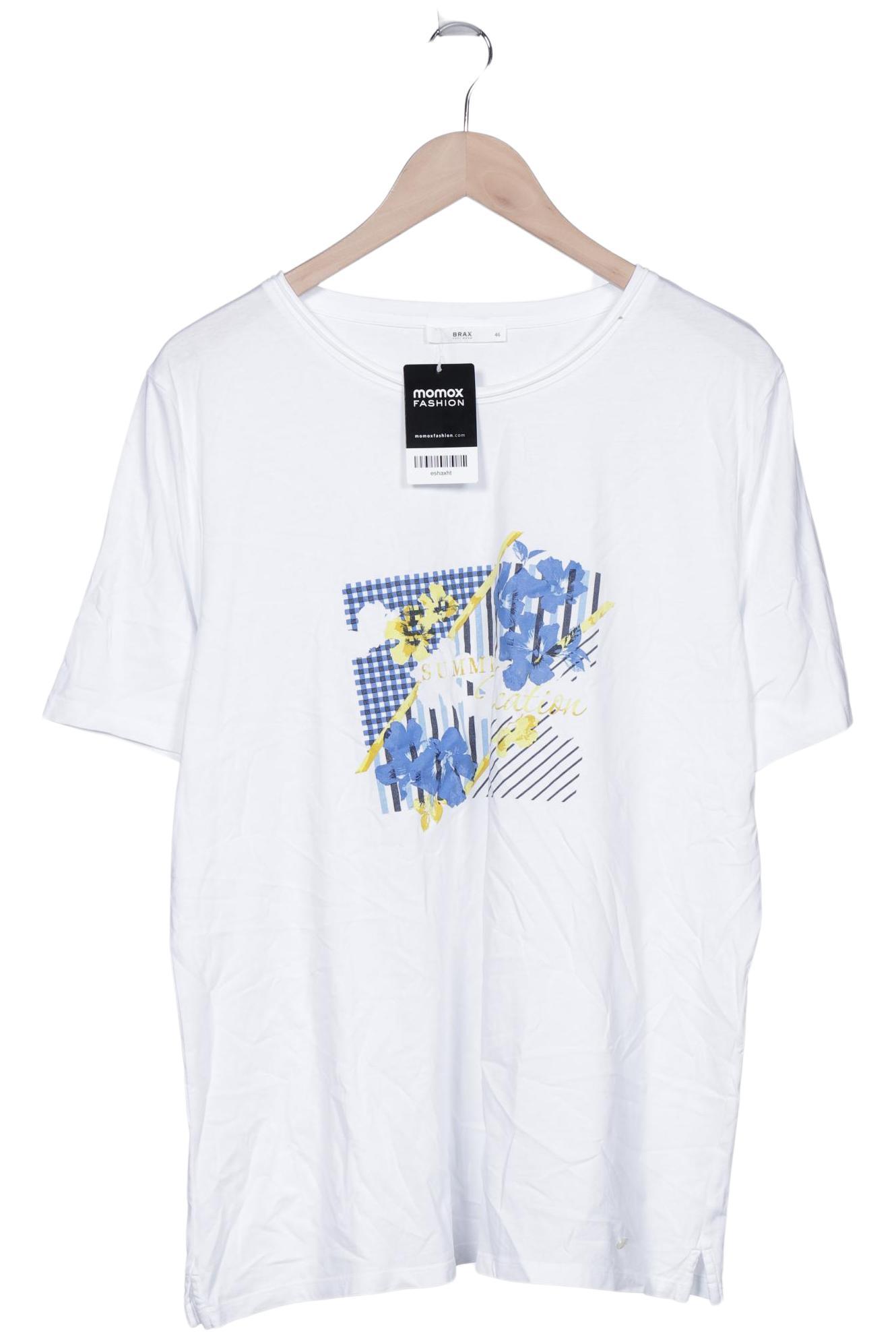 

Brax Damen T-Shirt, weiß, Gr. 46