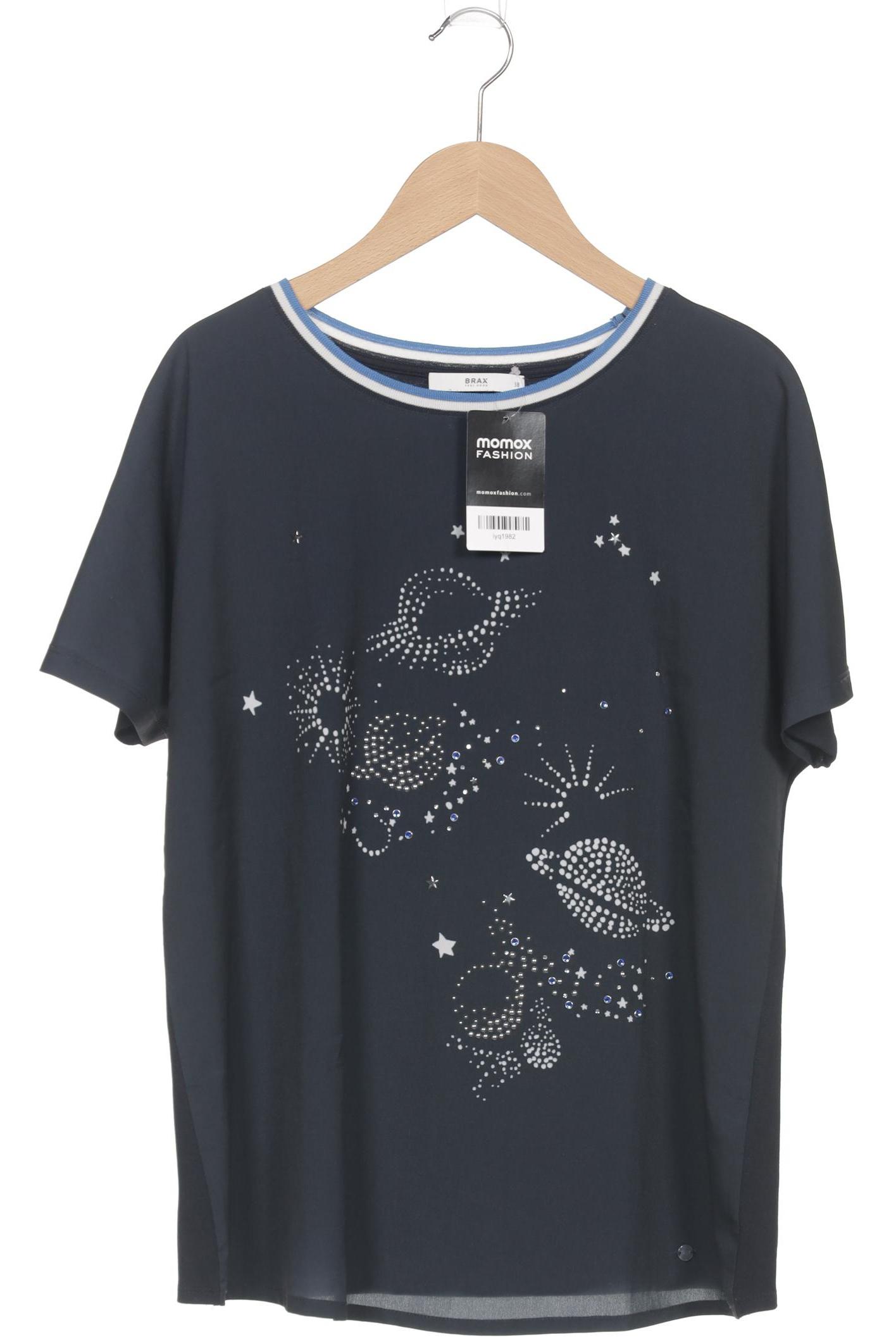 

Brax Damen T-Shirt, marineblau, Gr. 38