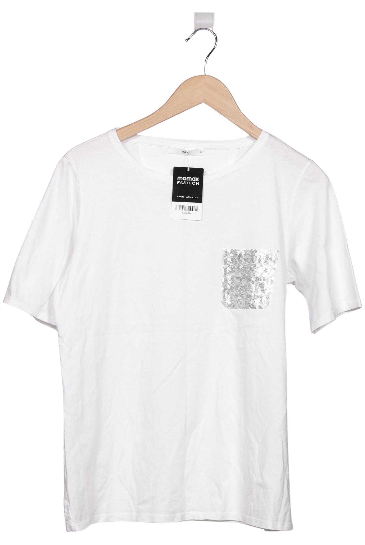 

Brax Damen T-Shirt, weiß, Gr. 42