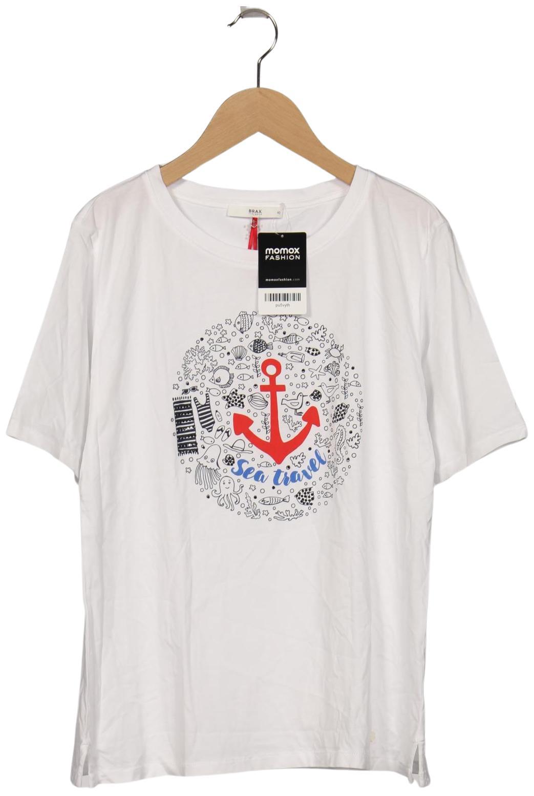 

Brax Damen T-Shirt, weiß, Gr. 40