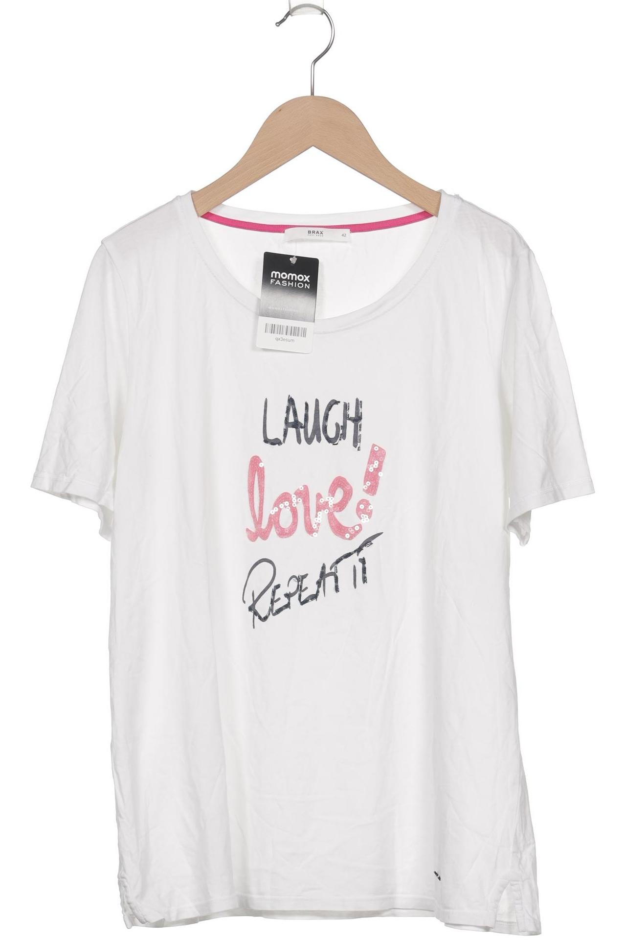 

Brax Damen T-Shirt, weiß, Gr. 42