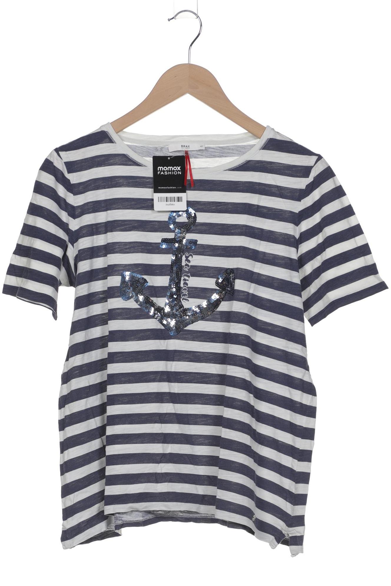 

Brax Damen T-Shirt, marineblau, Gr. 42