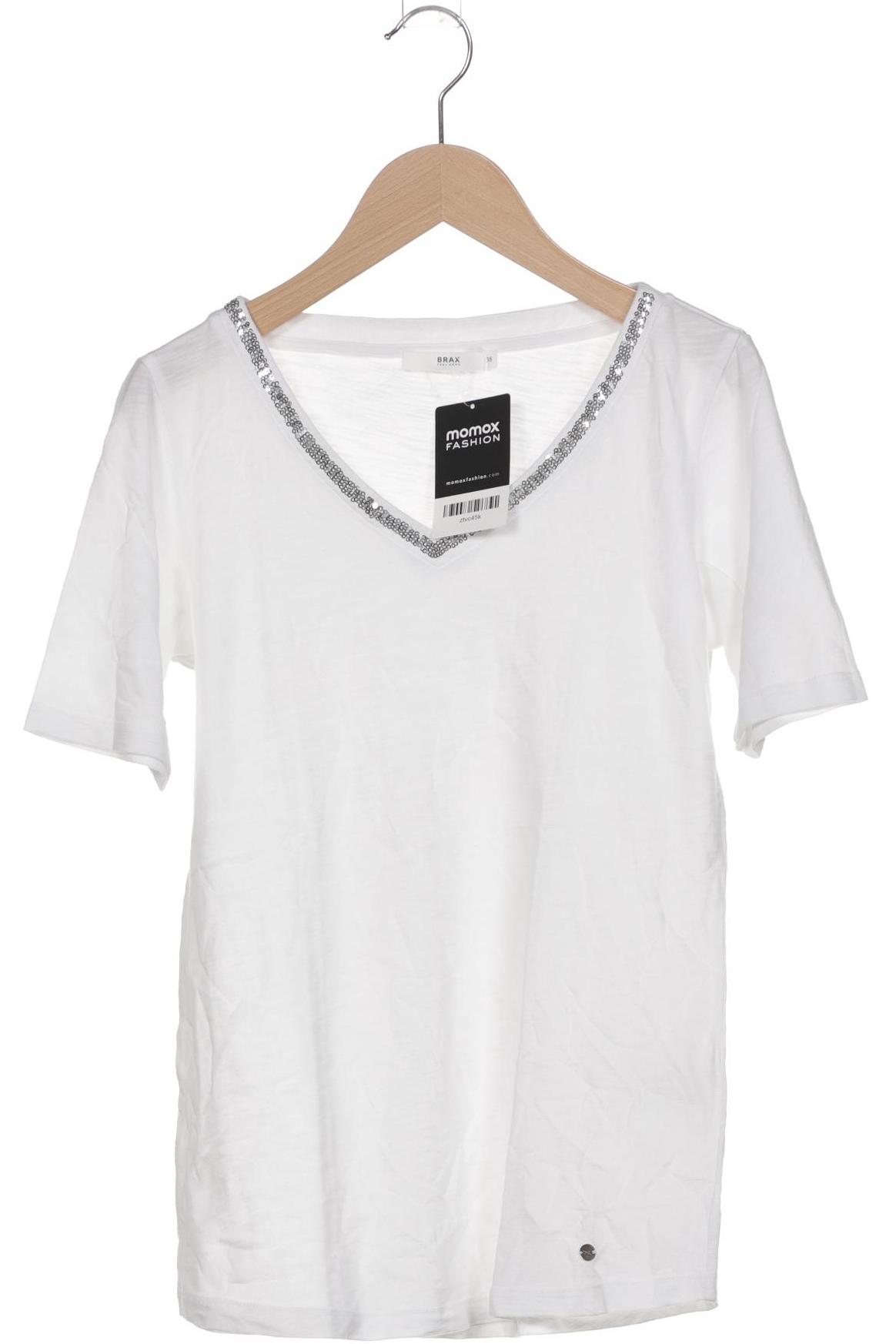 

Brax Damen T-Shirt, weiß, Gr. 38