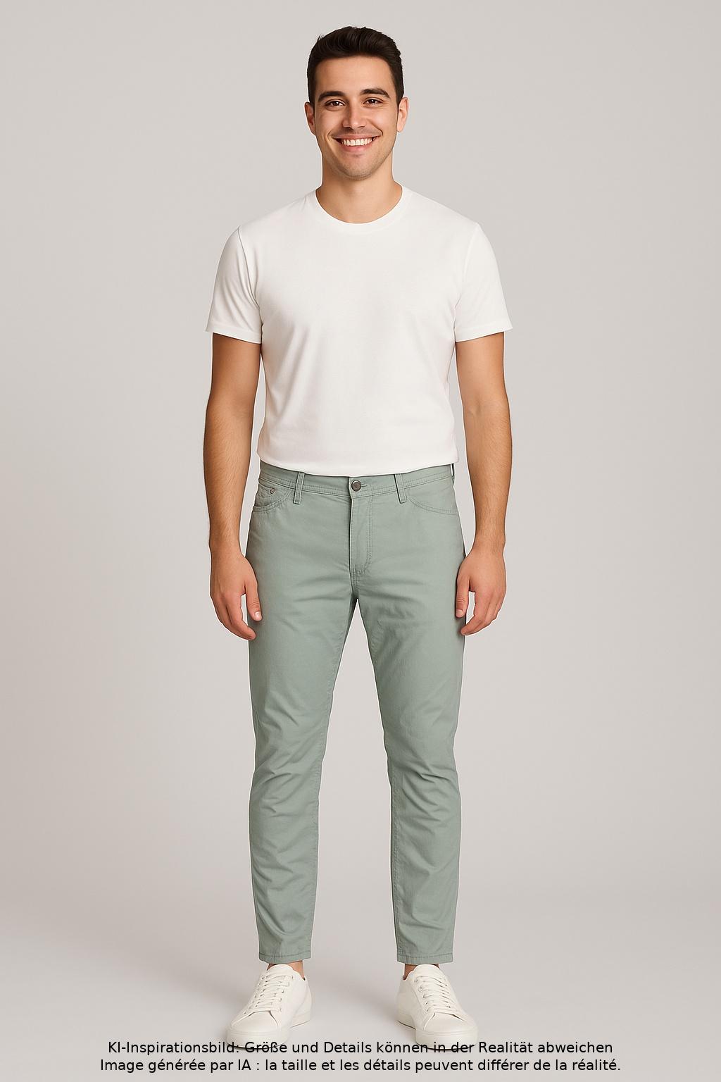 Thumbnail - Brax Herren Stoffhose, hellgrün, Gr. 34