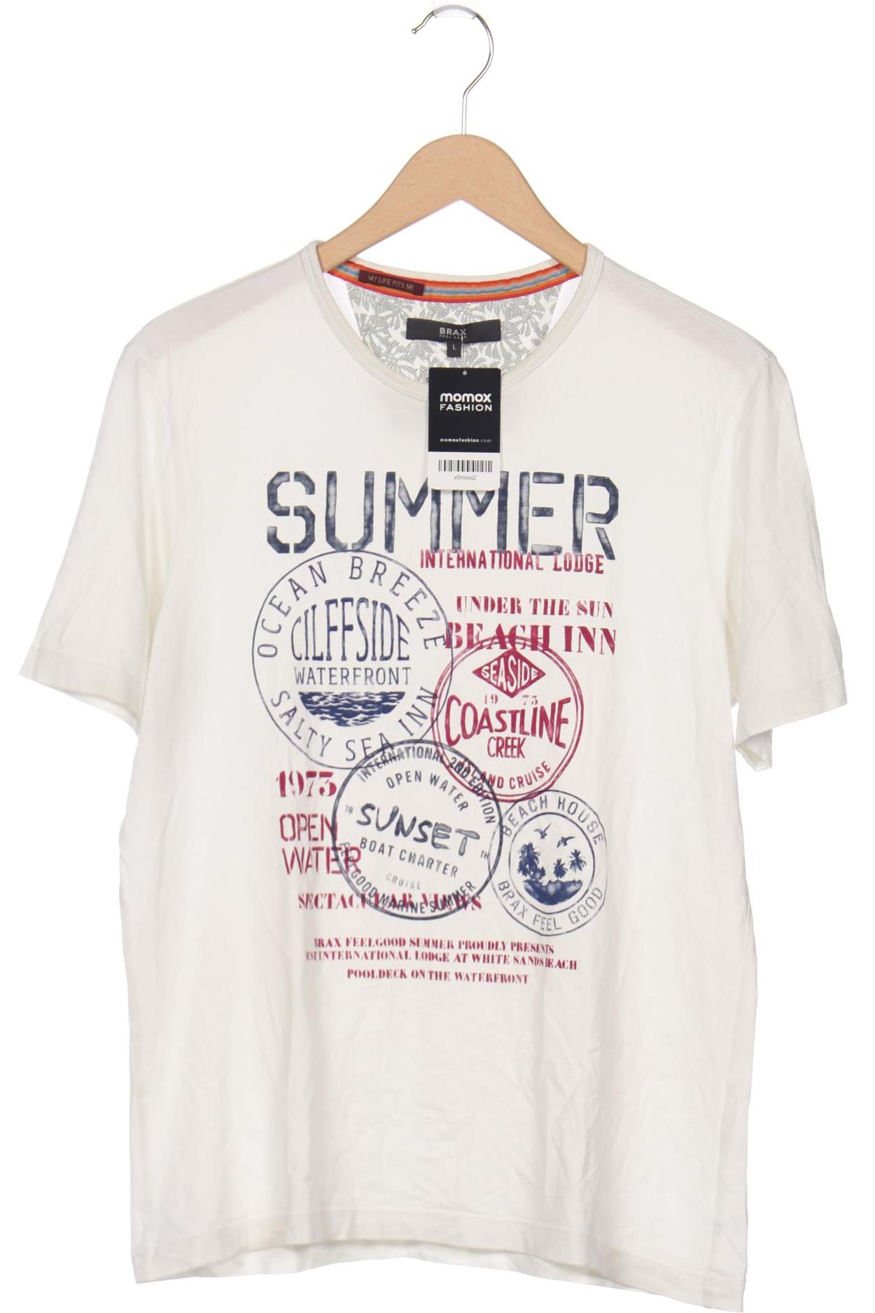 

BRAX Herren T-Shirt, cremeweiß