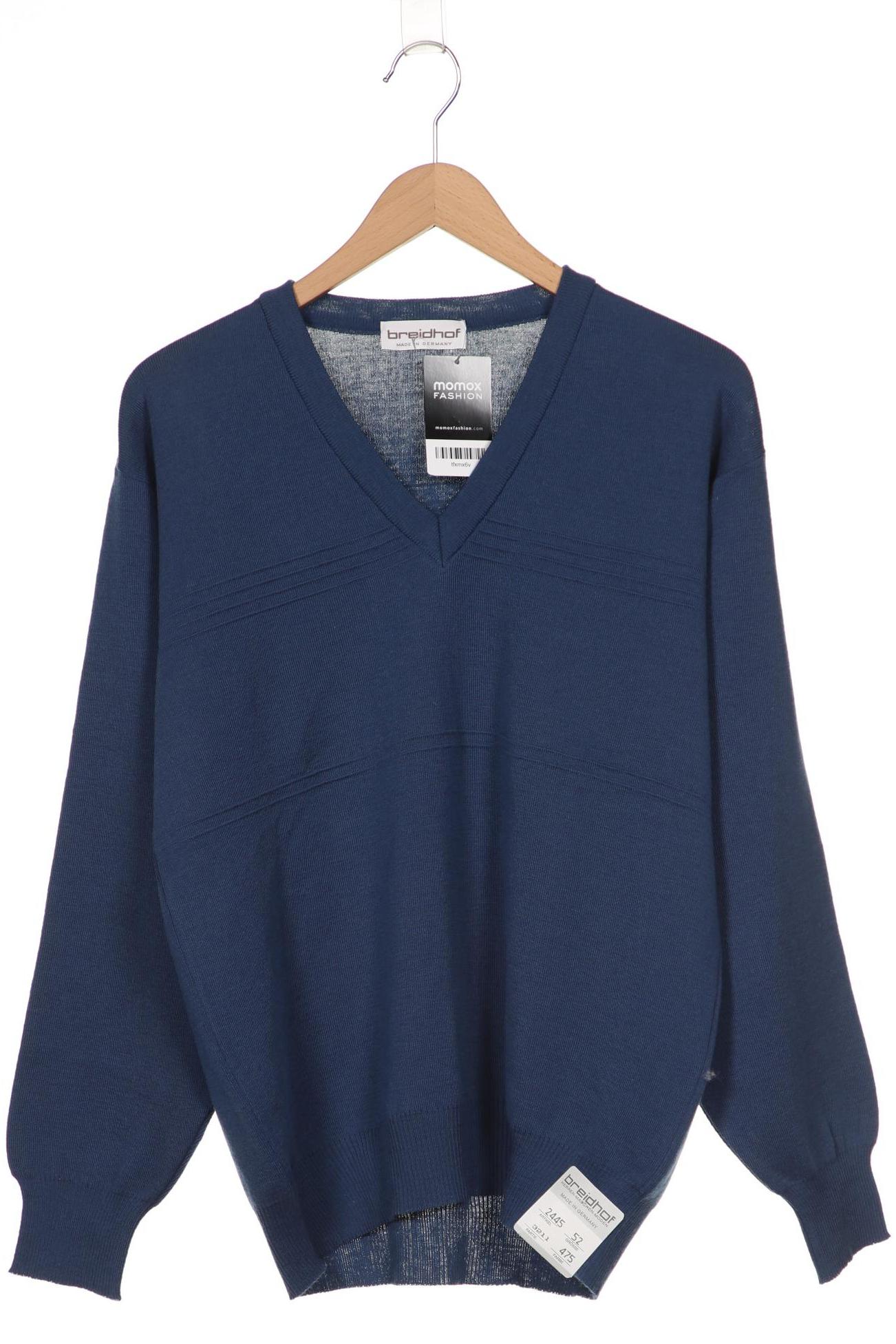

breidhof Herren Pullover, blau, Gr. 52