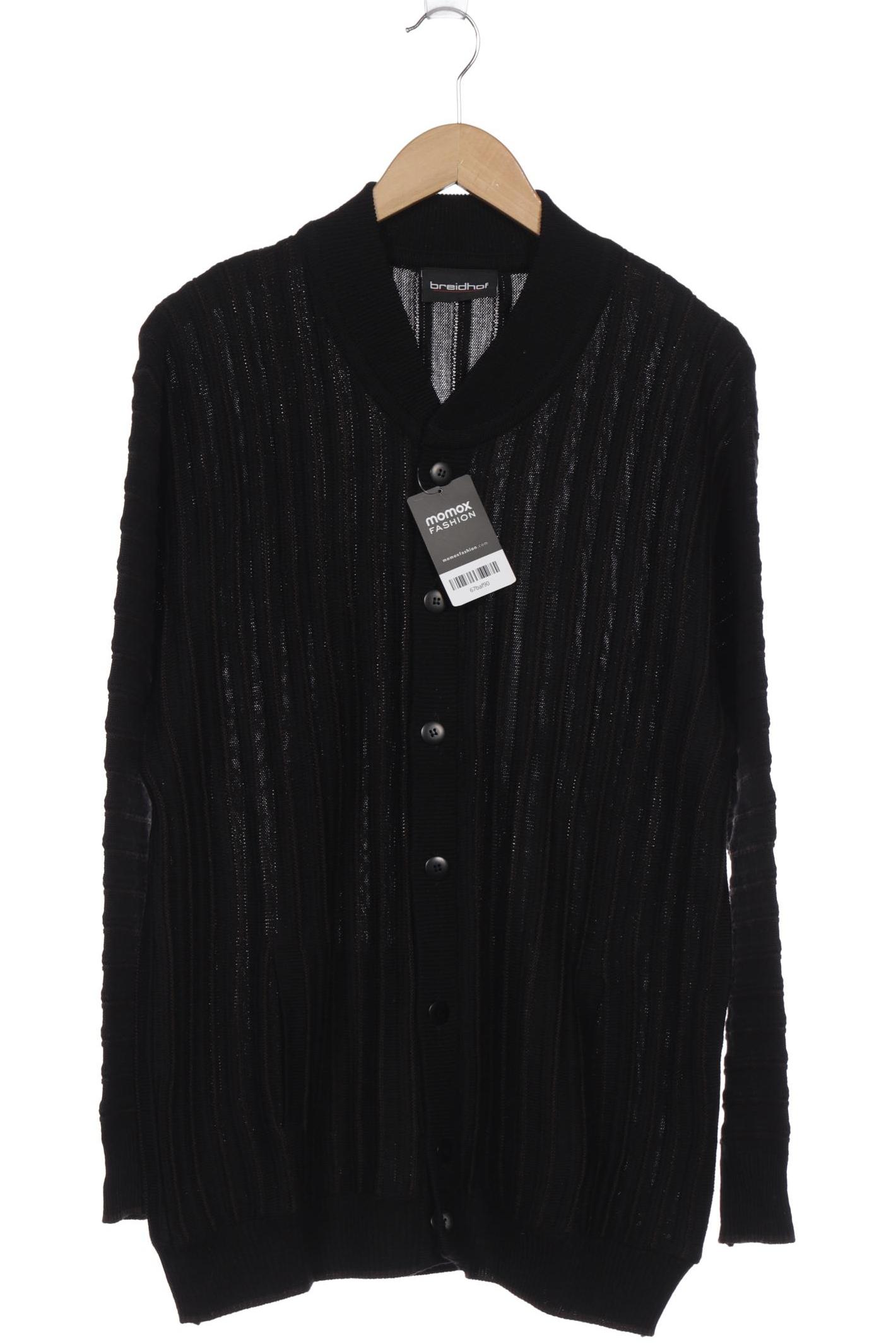 

breidhof Herren Strickjacke, schwarz, Gr. 52