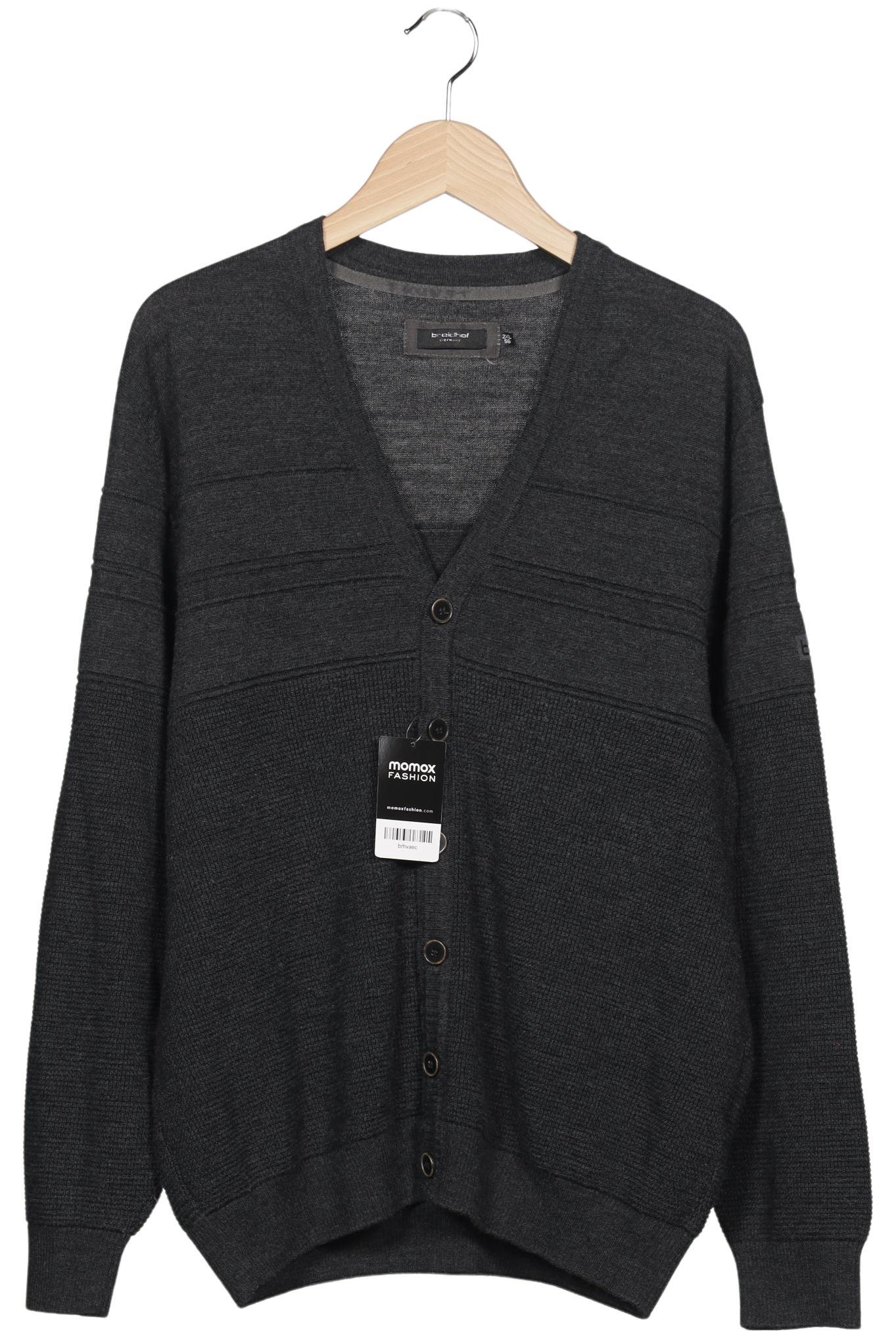 

breidhof Herren Strickjacke, grau, Gr. 56