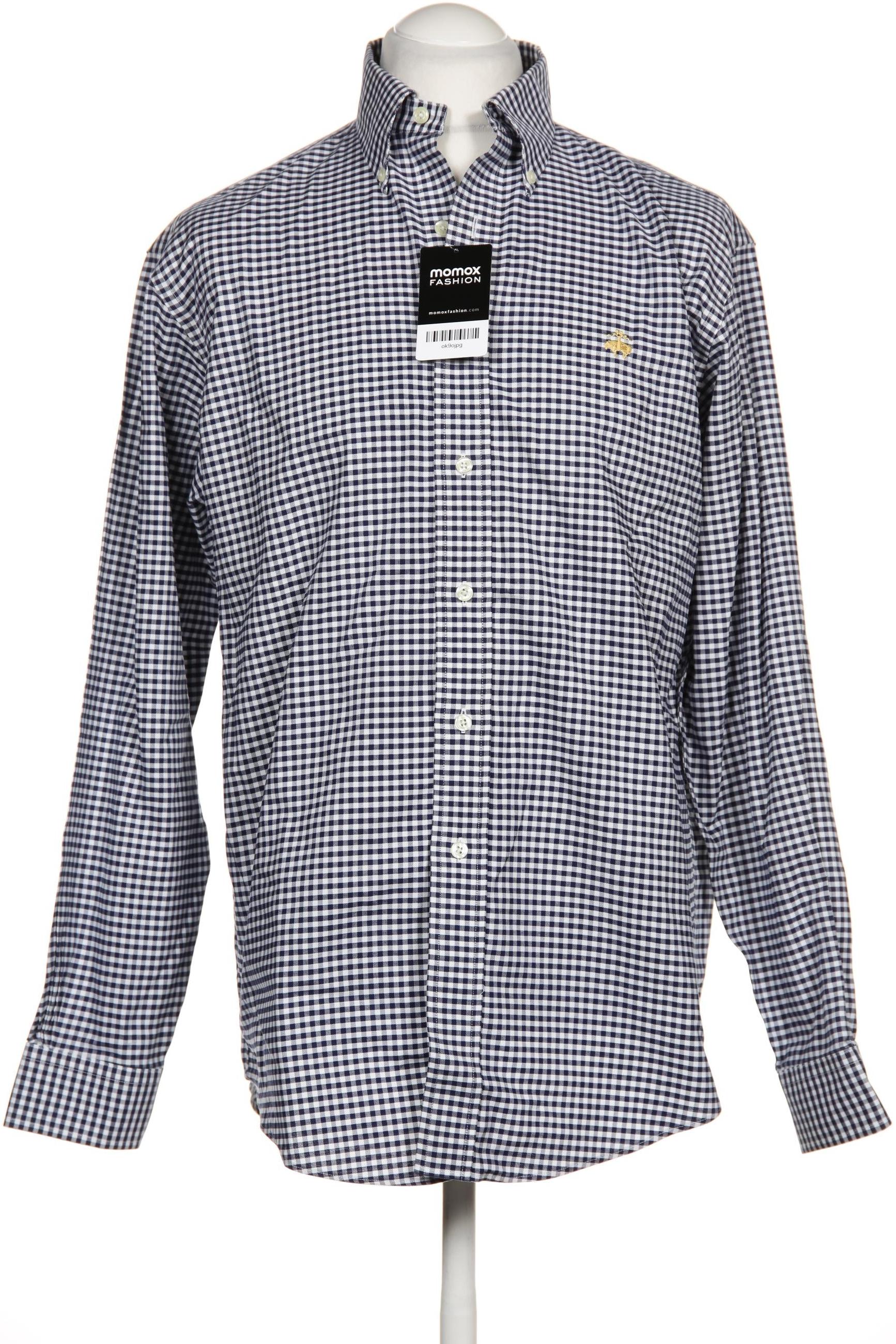 

Brooks Brothers Herren Hemd, marineblau, Gr. 48