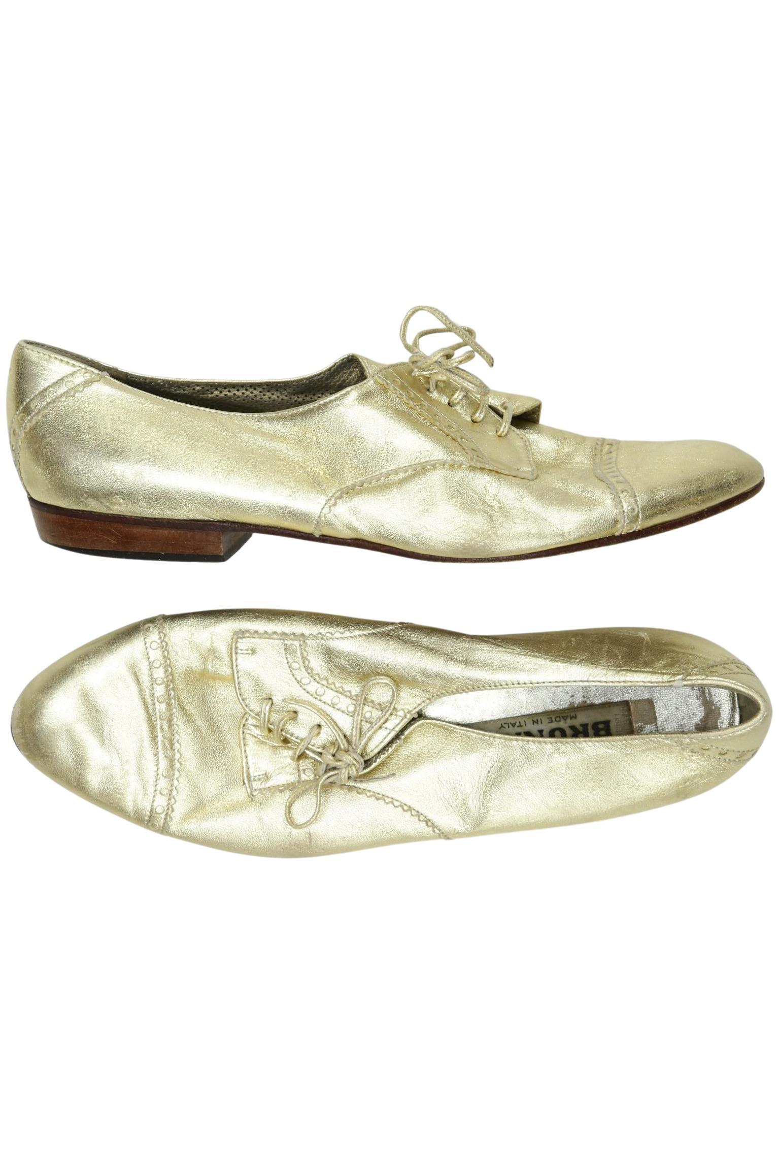

Brunate Damen Halbschuh, gold, Gr. 41.5