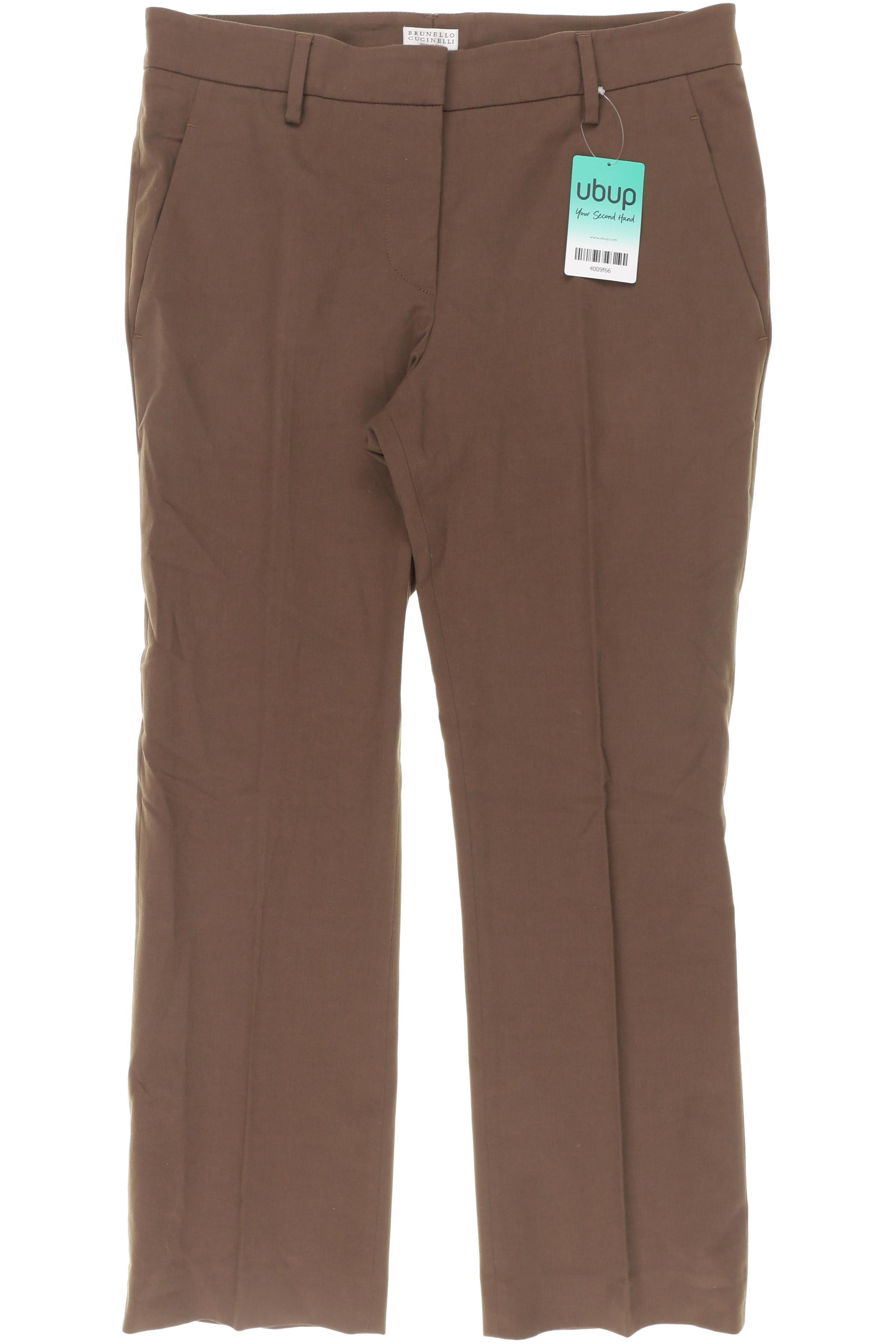 

Brunello Cucinelli Damen Stoffhose, braun, Gr. 38