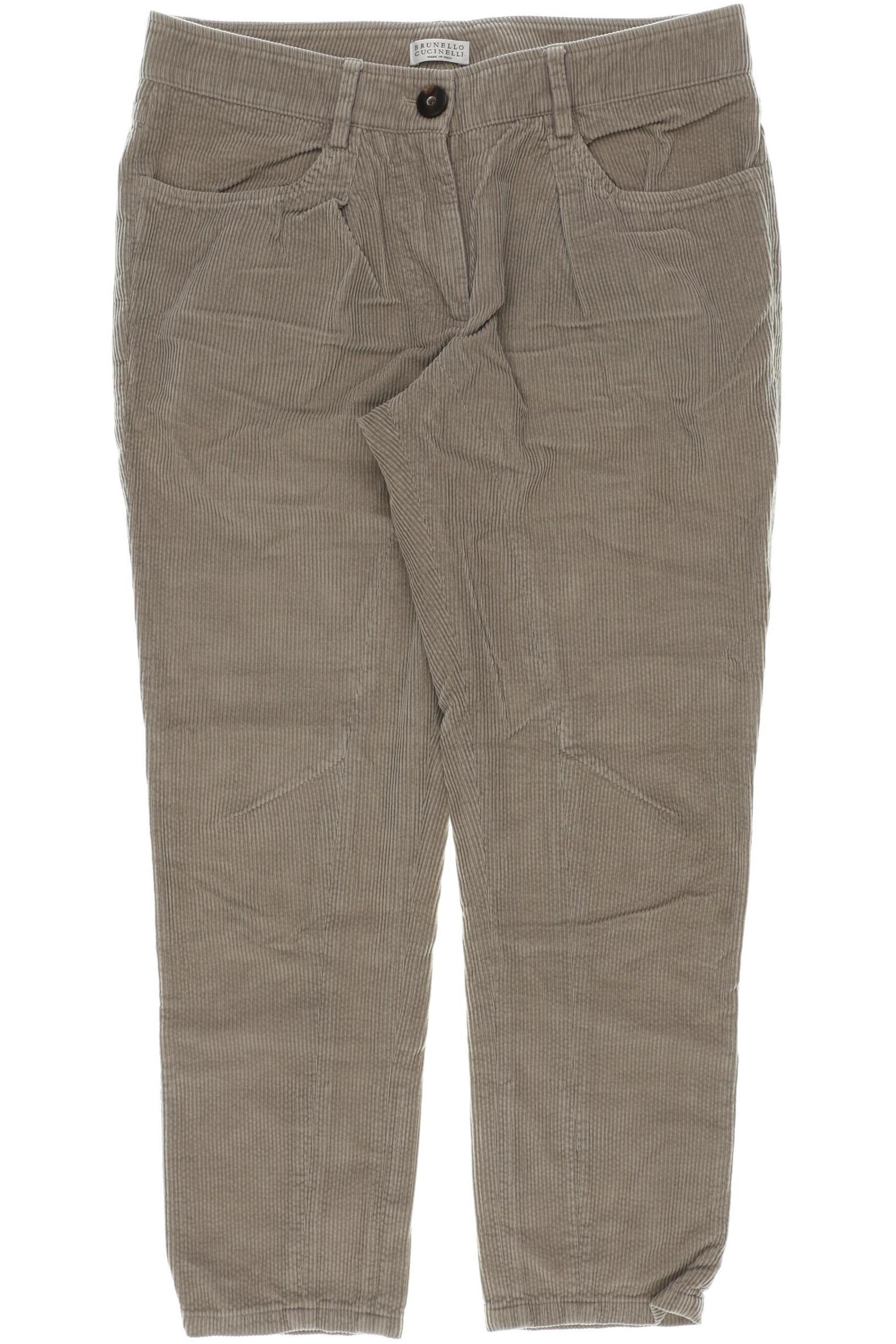 

Brunello Cucinelli Damen Stoffhose, grau, Gr. 34