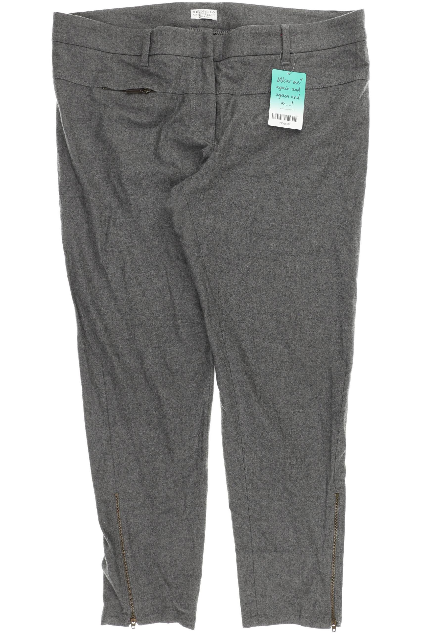 

Brunello Cucinelli Damen Stoffhose, grau, Gr. 42