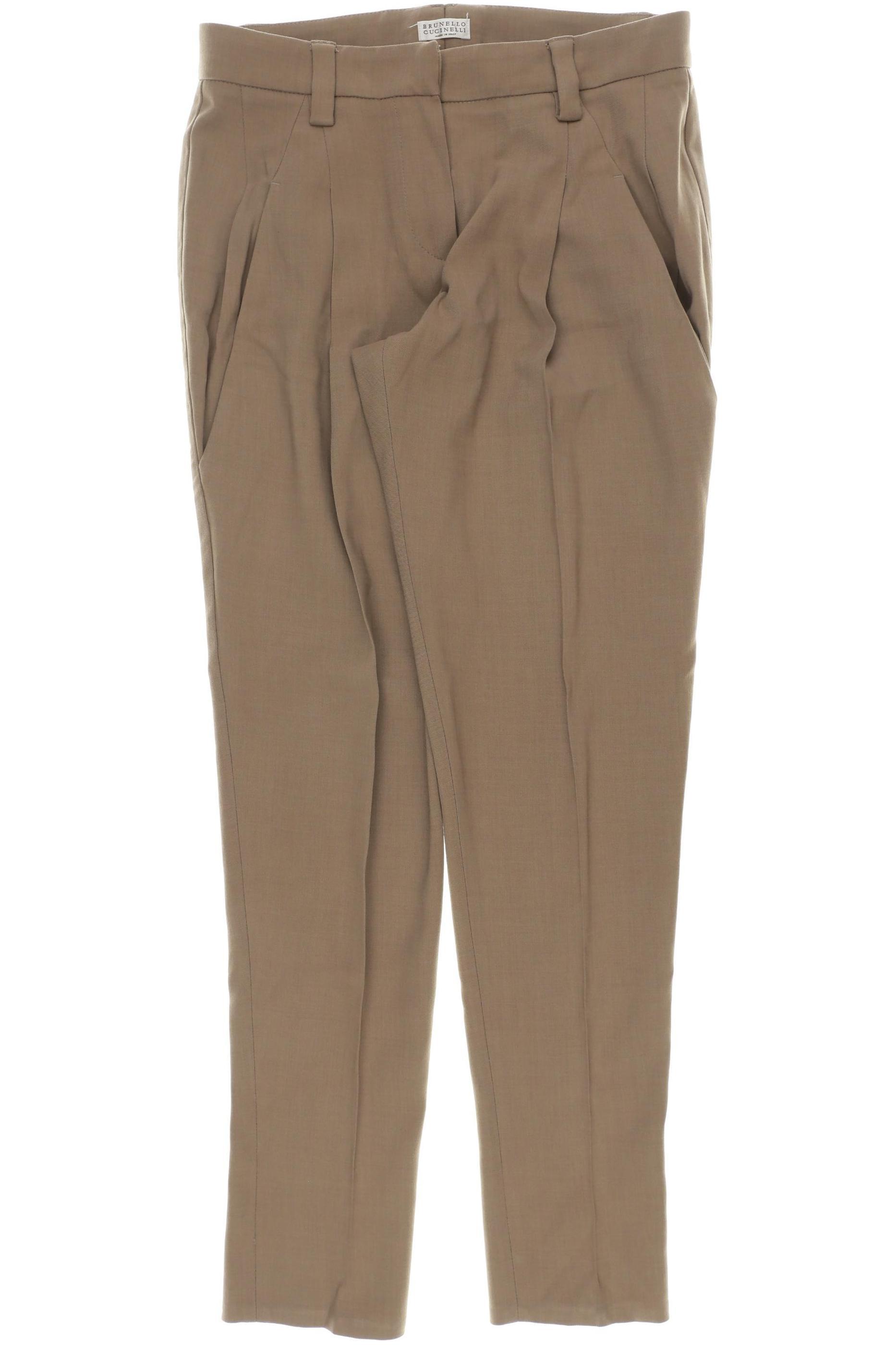 

Brunello Cucinelli Damen Stoffhose, braun, Gr. 32