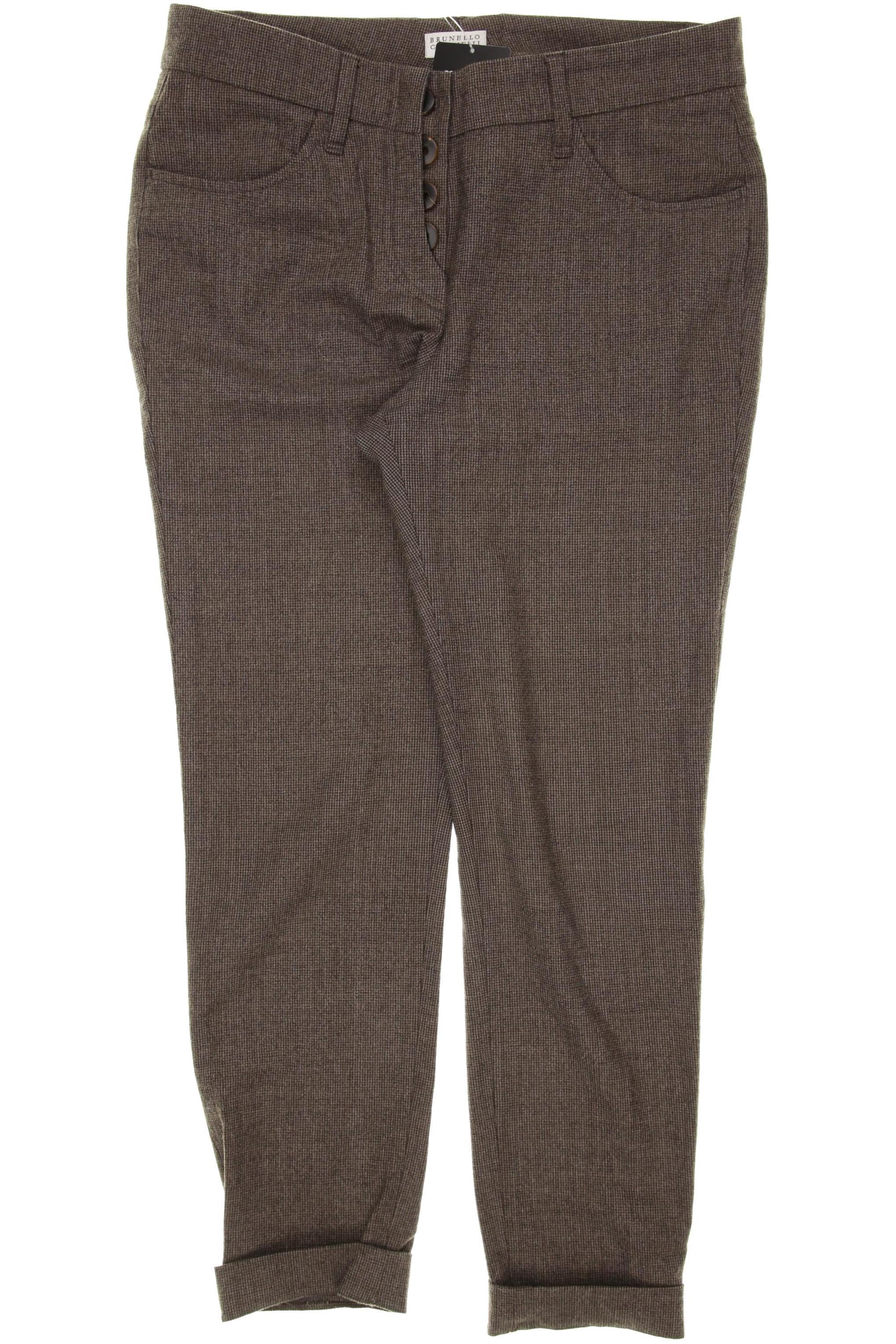 

Brunello Cucinelli Damen Stoffhose, braun, Gr. 32