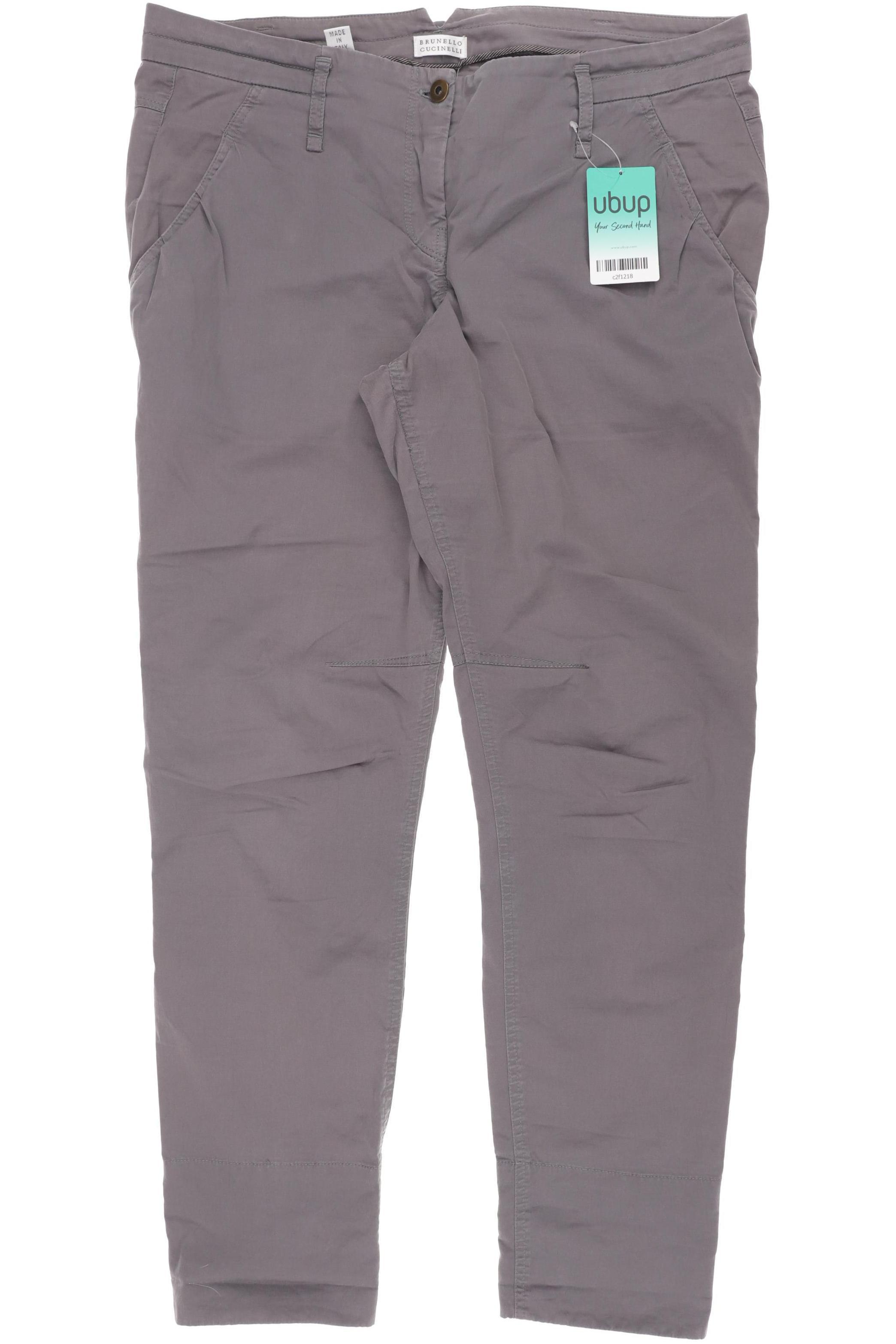 

Brunello Cucinelli Damen Stoffhose, grau, Gr. 38