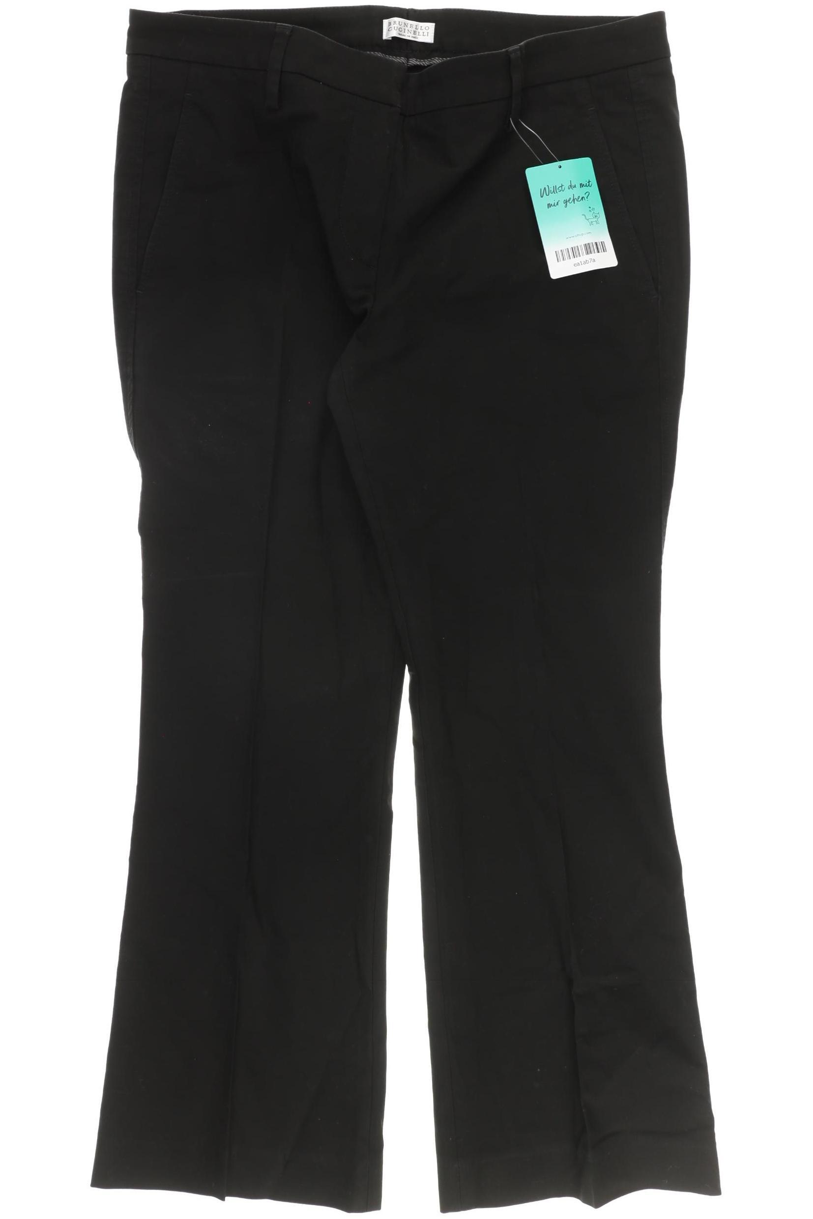 

Brunello Cucinelli Damen Stoffhose, schwarz, Gr. 38