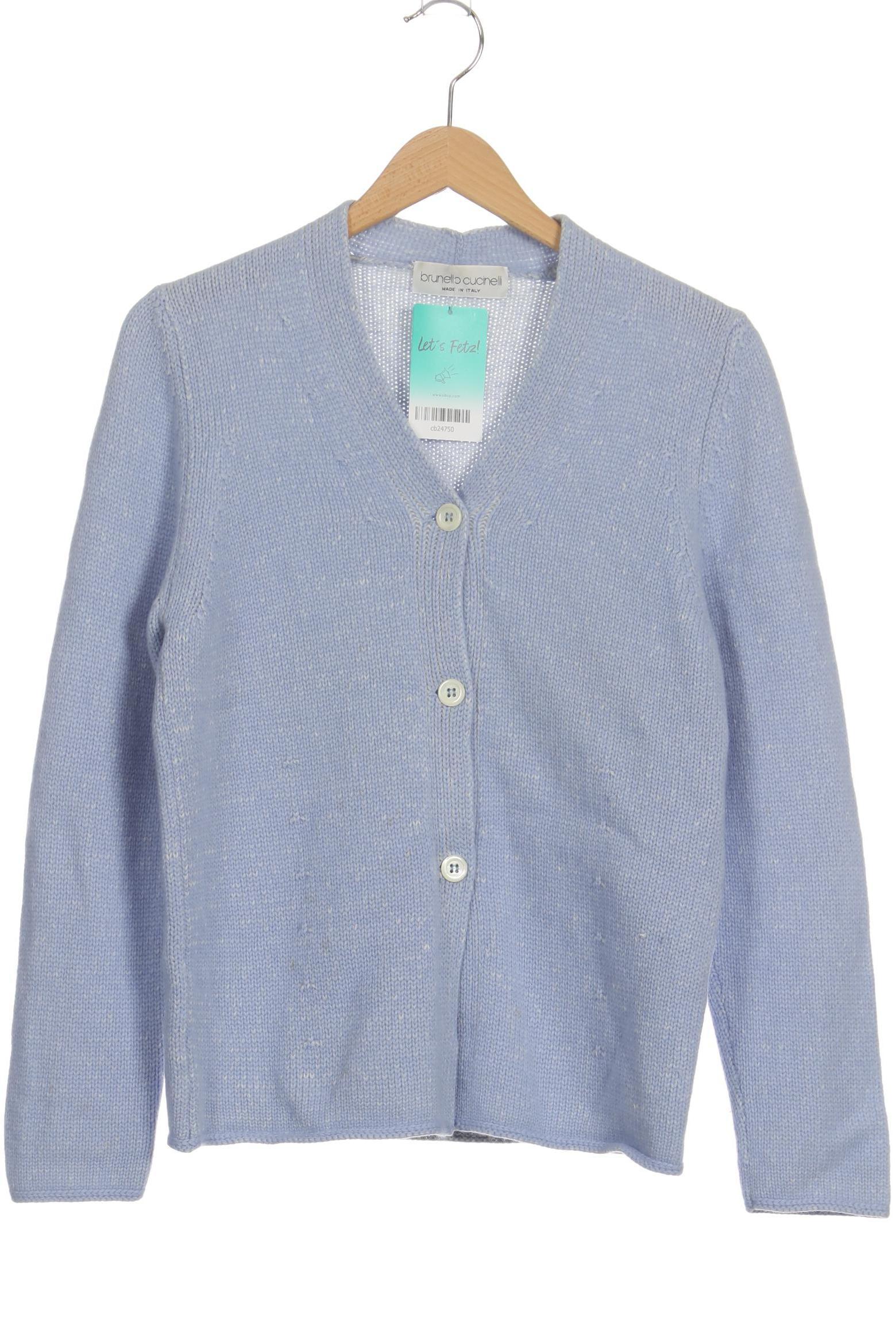 

Brunello Cucinelli Damen Strickjacke, blau, Gr.