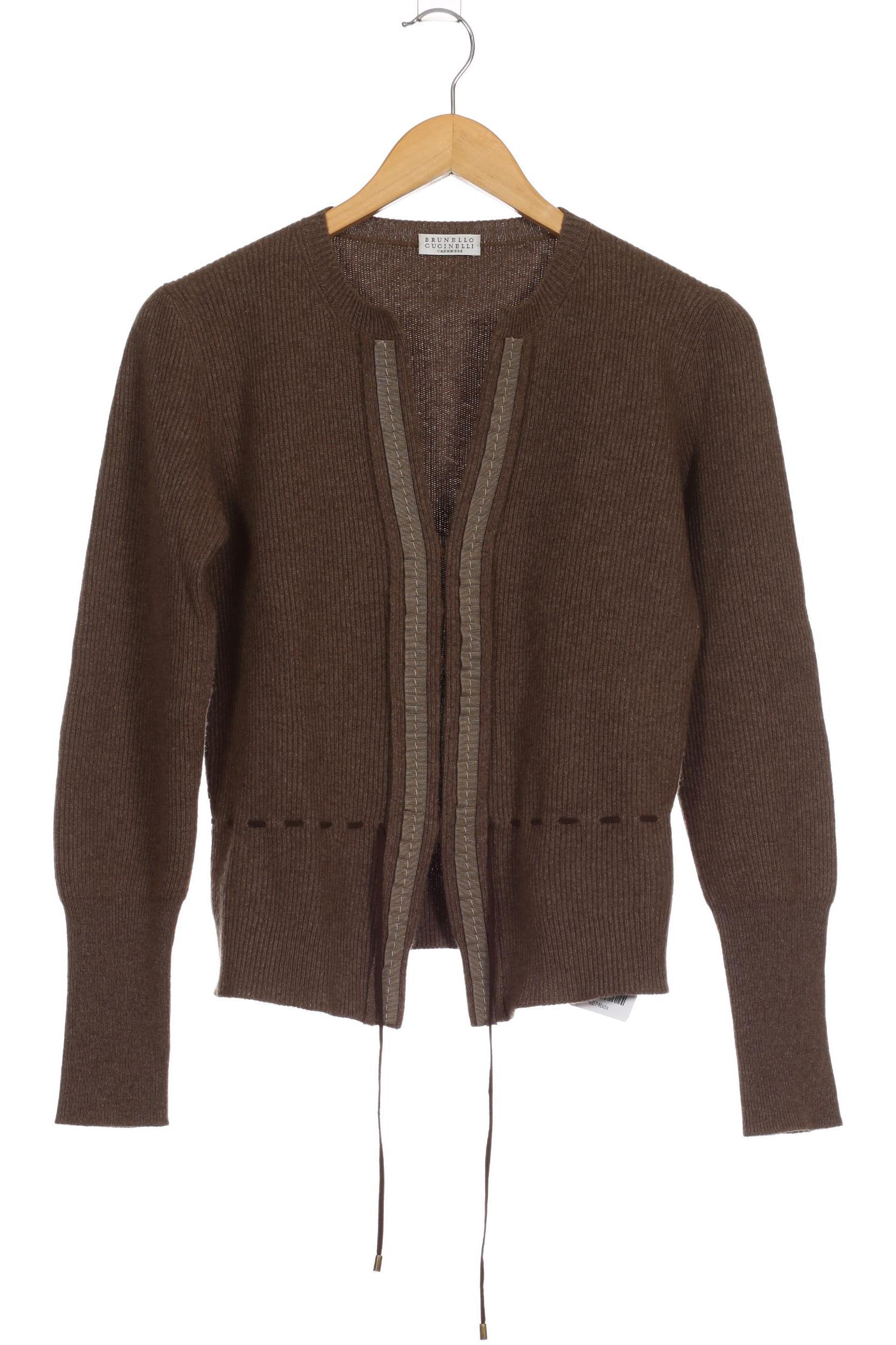 

Brunello Cucinelli Damen Strickjacke, braun, Gr.