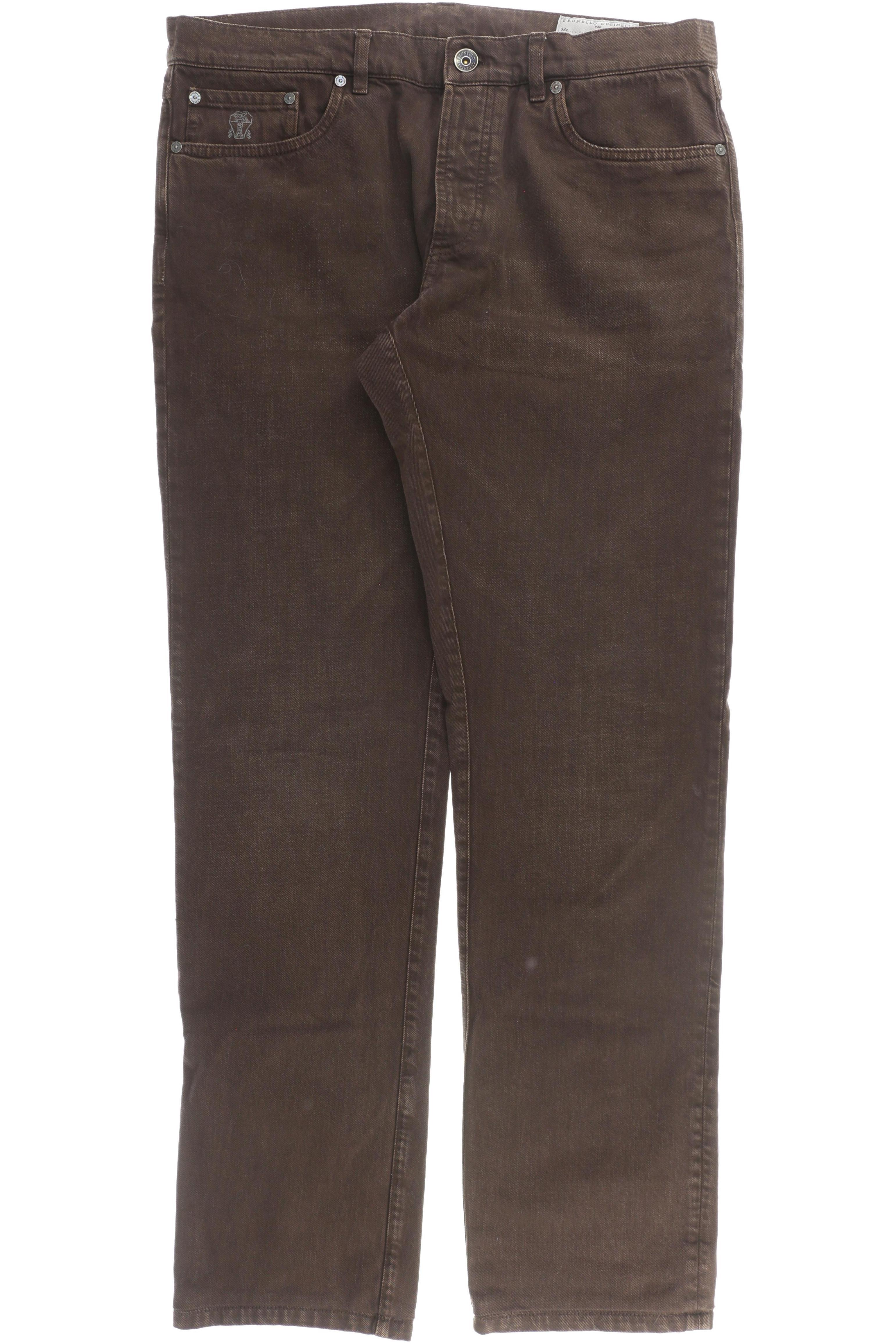 

Brunello Cucinelli Herren Jeans, braun, Gr. 52