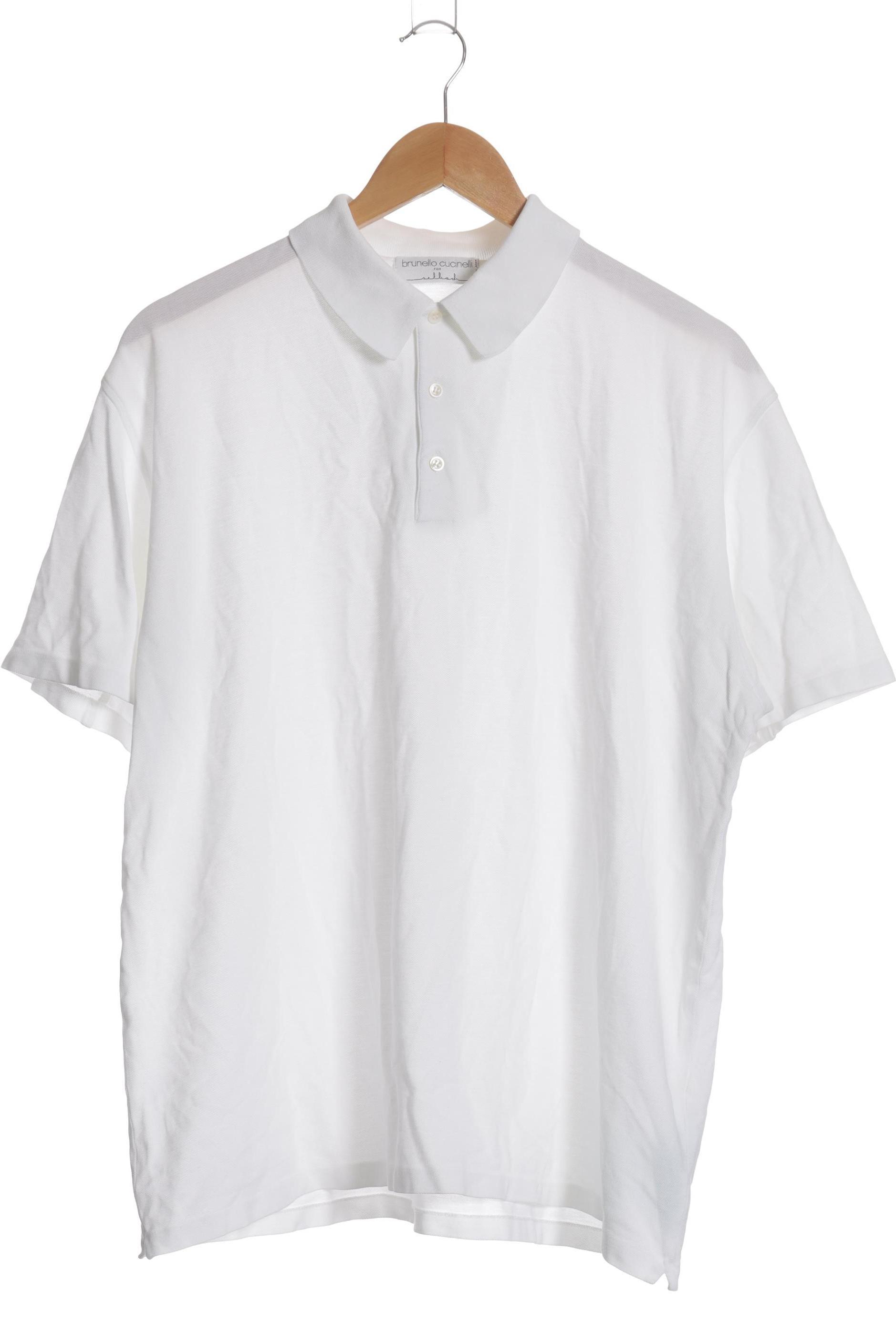 

Brunello Cucinelli Herren Poloshirt, weiß, Gr.
