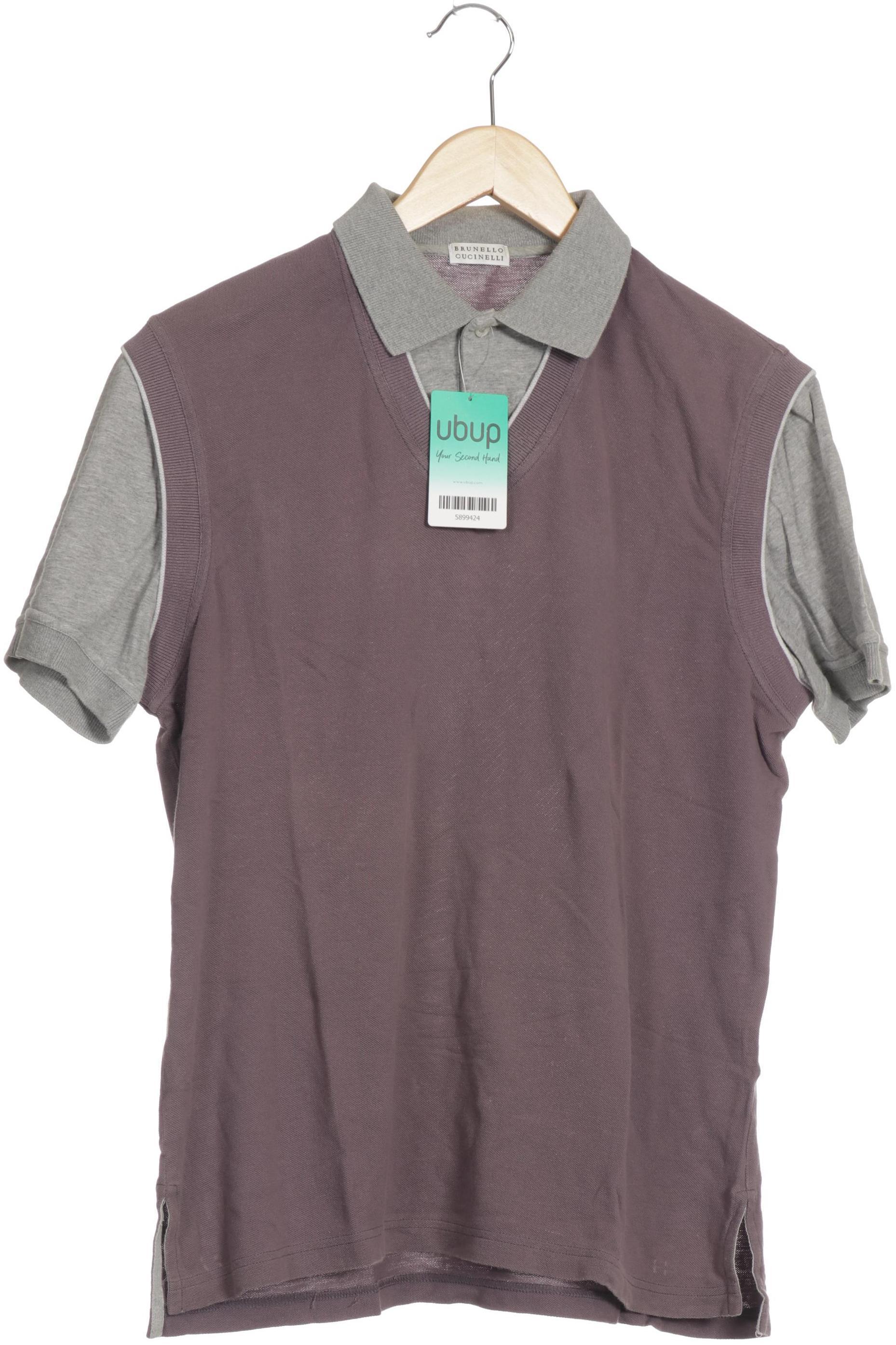 Thumbnail - Brunello Cucinelli Herren Poloshirt, lila, Gr. 48